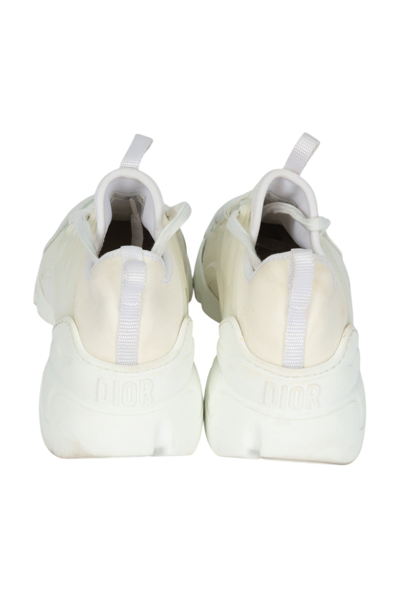 CHRISTIAN DIOR White D-Connect Sneakers Size 38.5 US 8.5