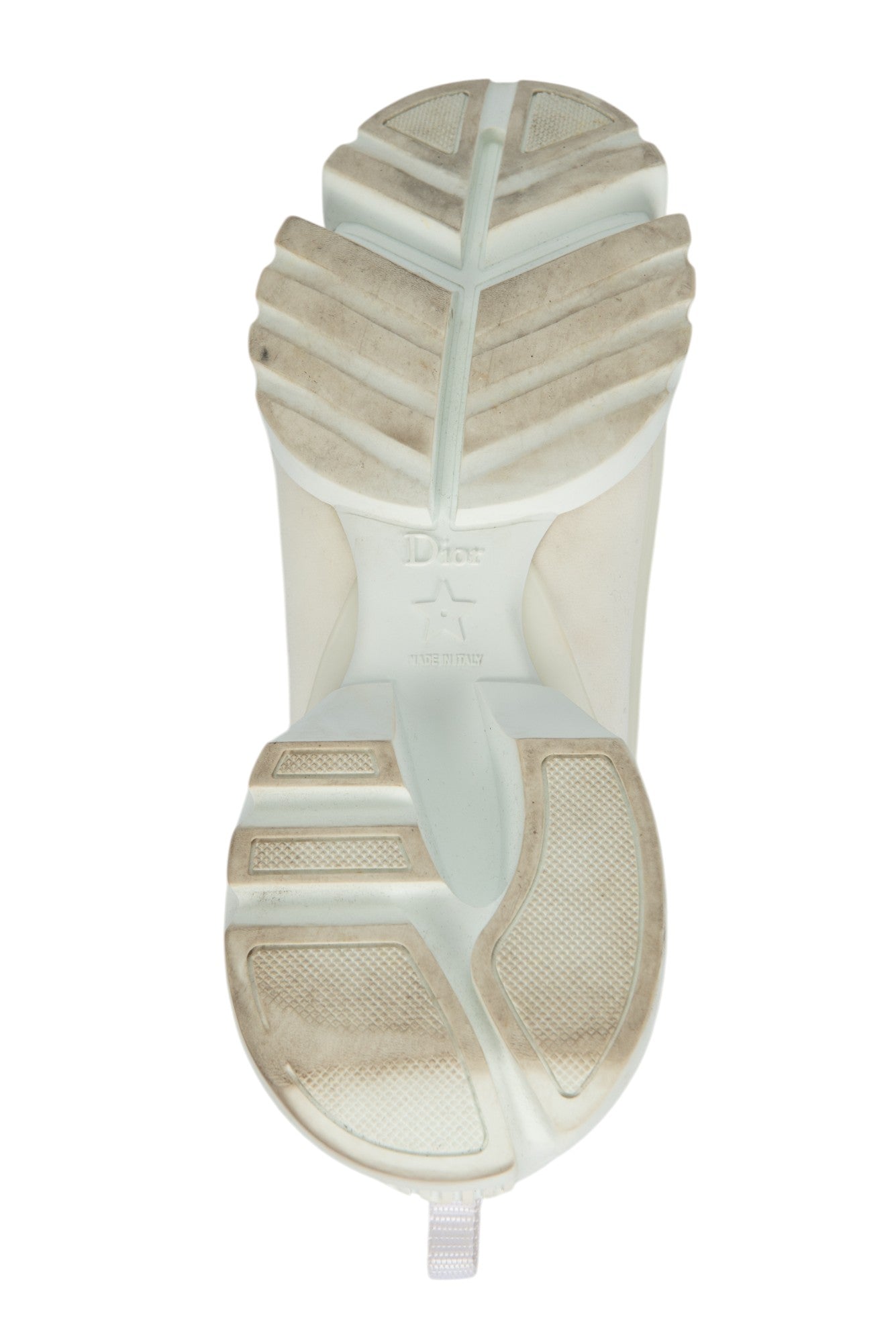 CHRISTIAN DIOR White D-Connect Sneakers Size 38.5 US 8.5