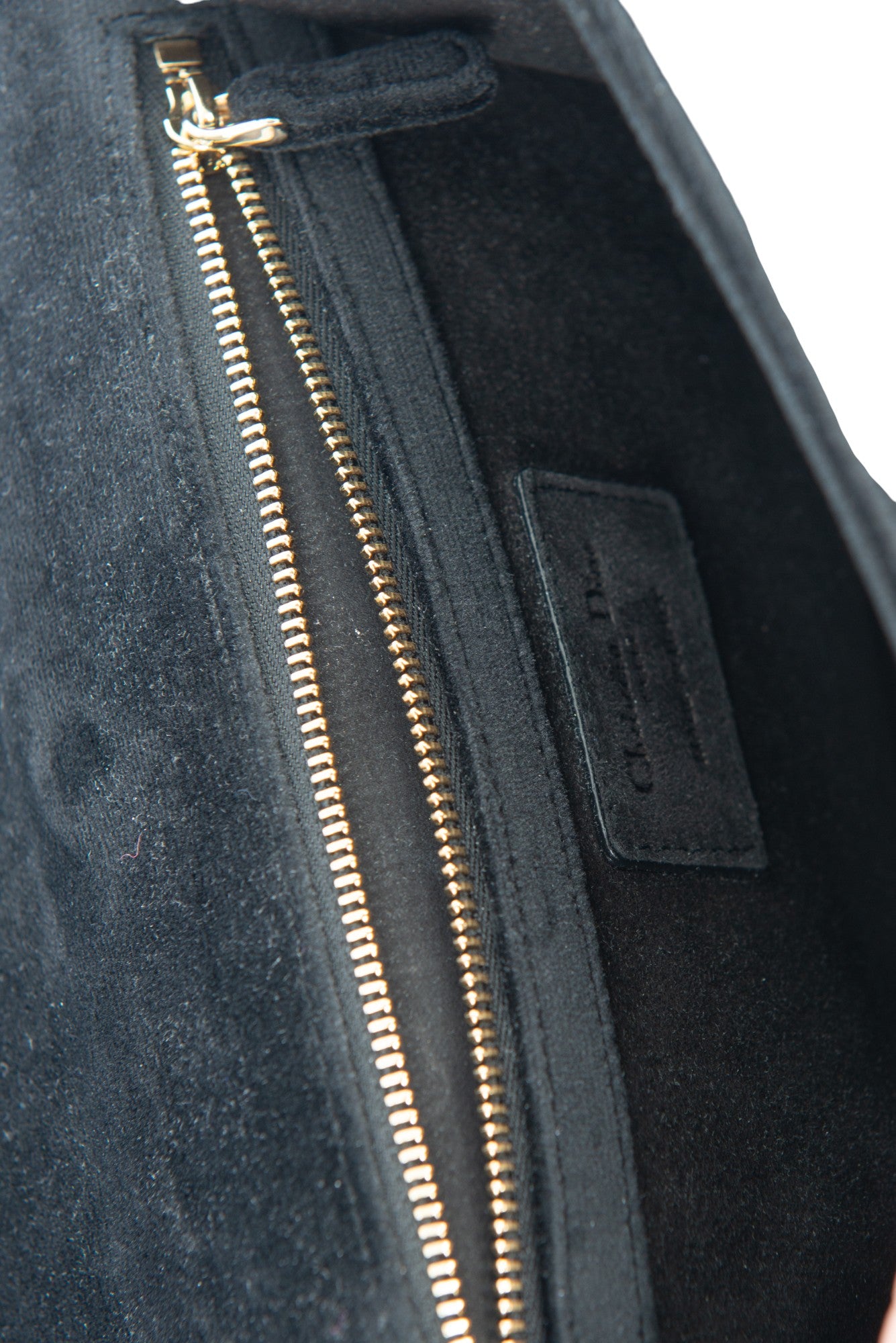 CHRISTIAN DIOR Black Velvet Medium Diorama Flap Bag