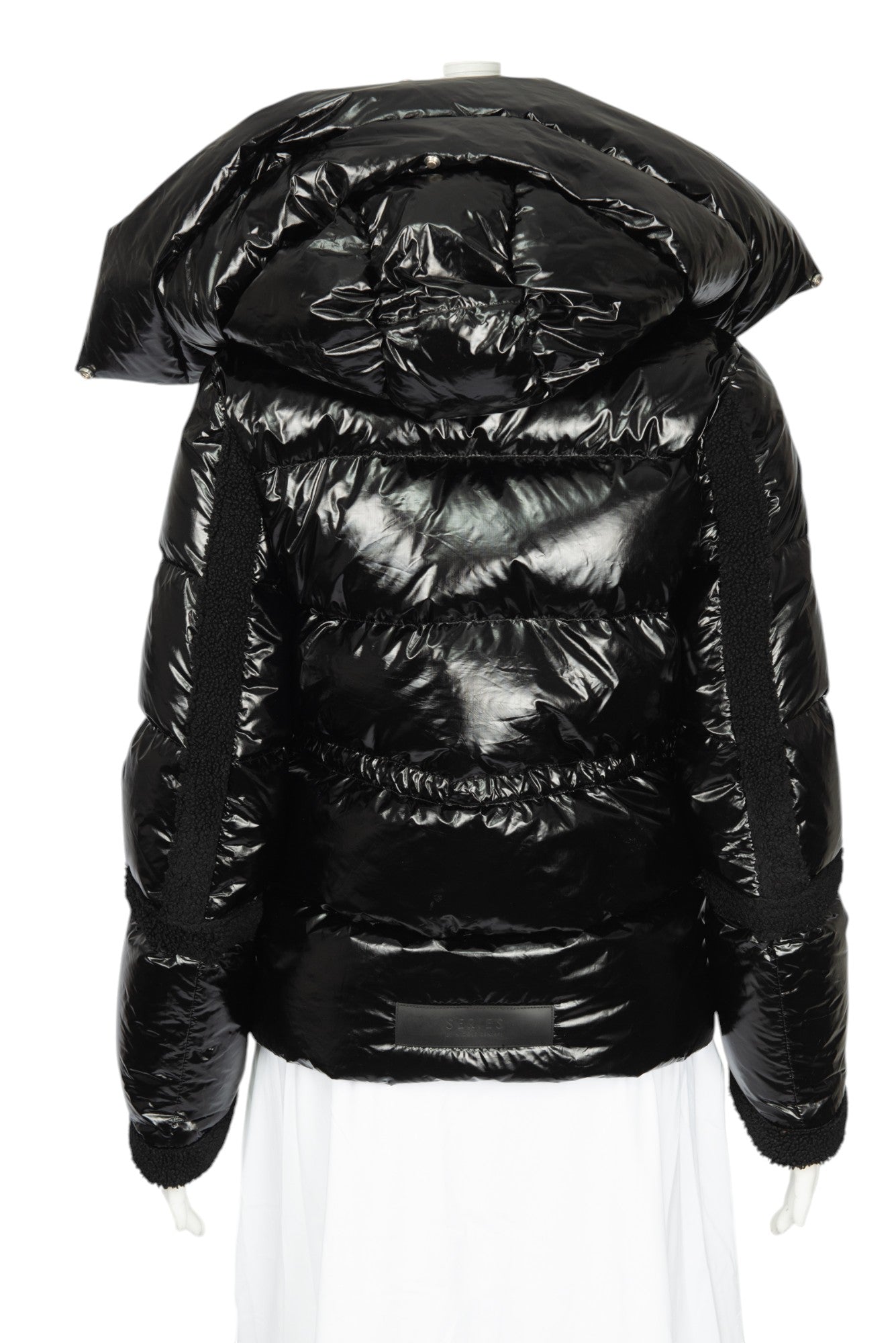 SERIES BY NICOLE BENISTI Black Down Puffer Coat Jacket XS