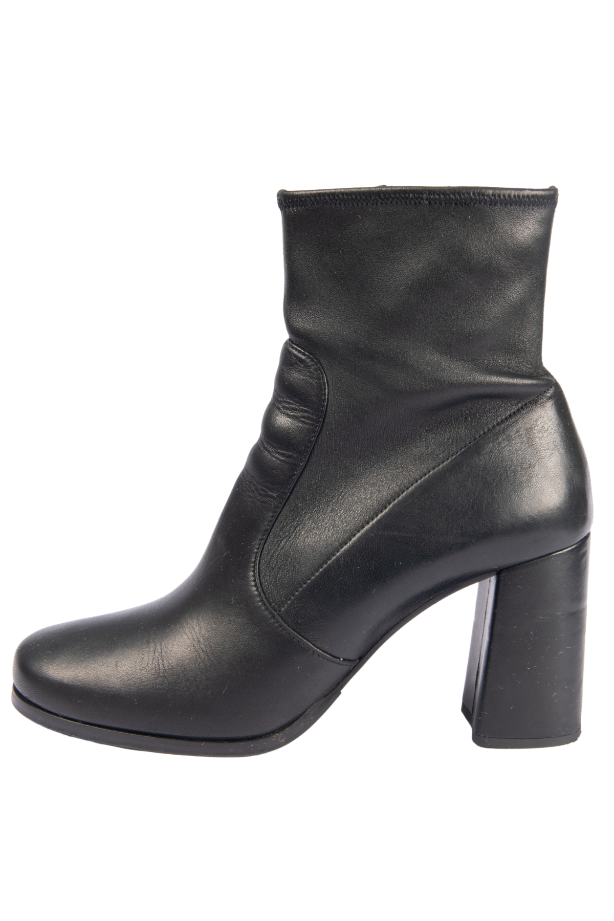 PRADA Black Leather Ankle Boots Size 42 US 12