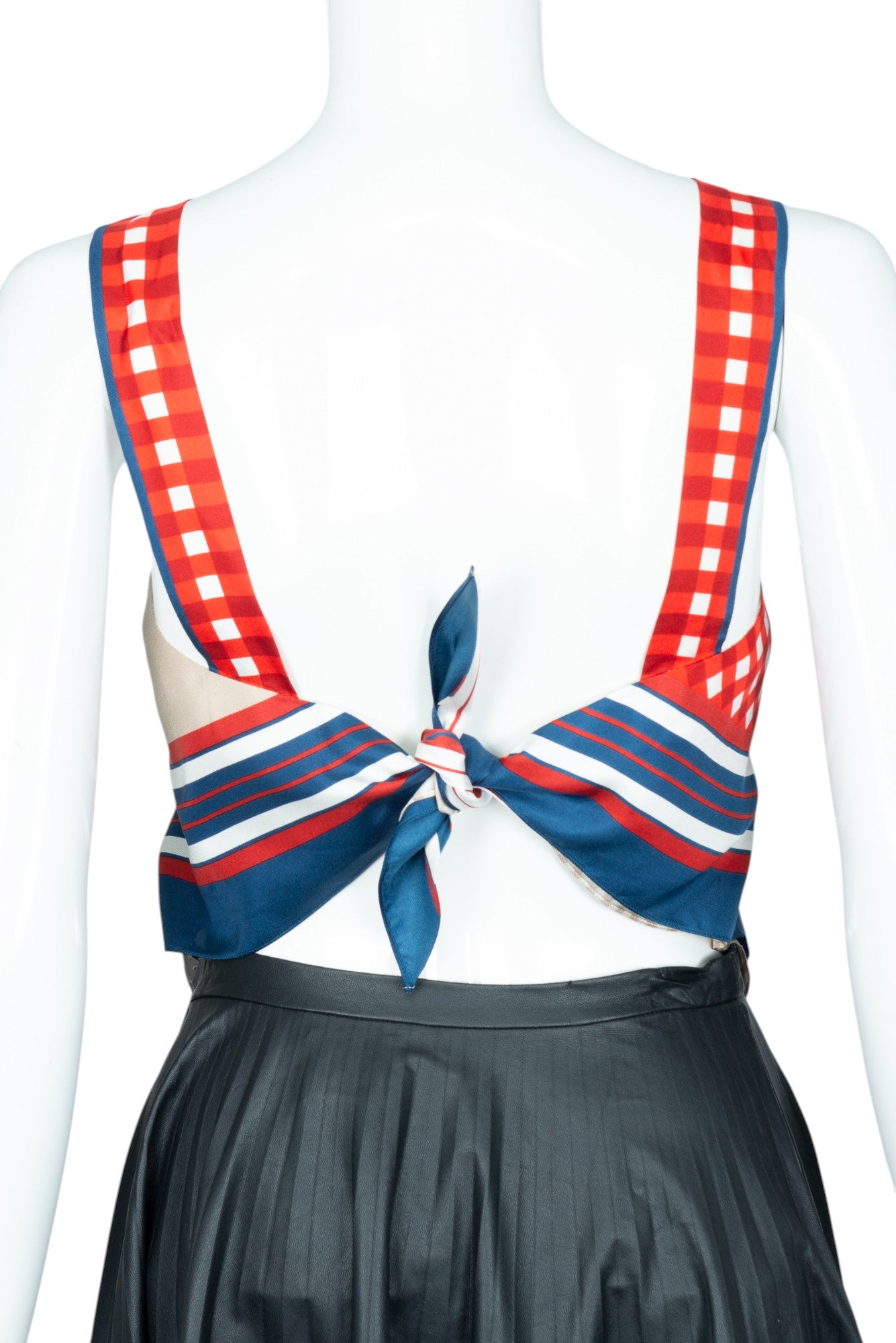 LOUIS VUITTON Multicolor Silk Scarf Logo Top Size 34 US 2