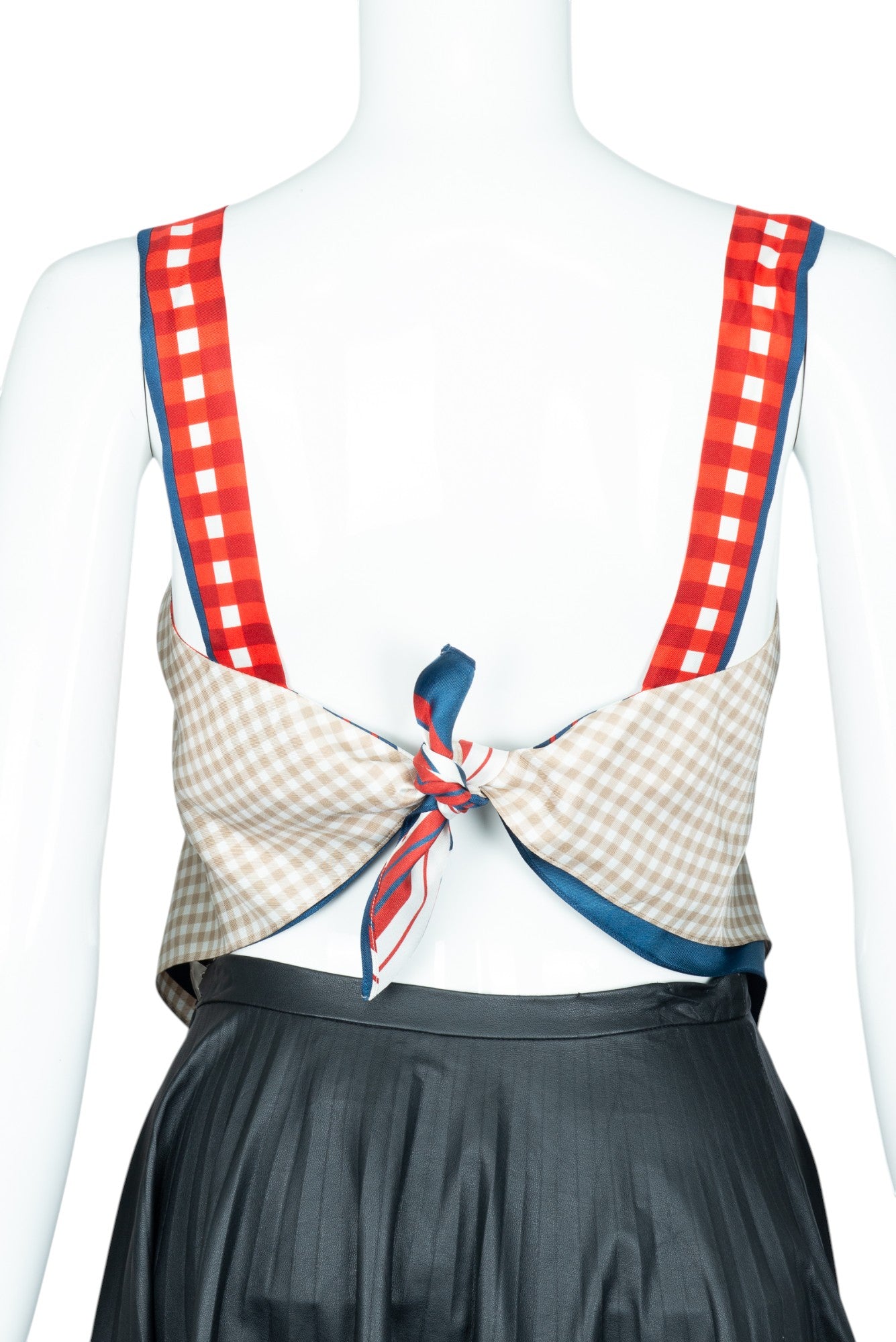 LOUIS VUITTON Multicolor Silk Scarf Logo Top Size 34 US 2