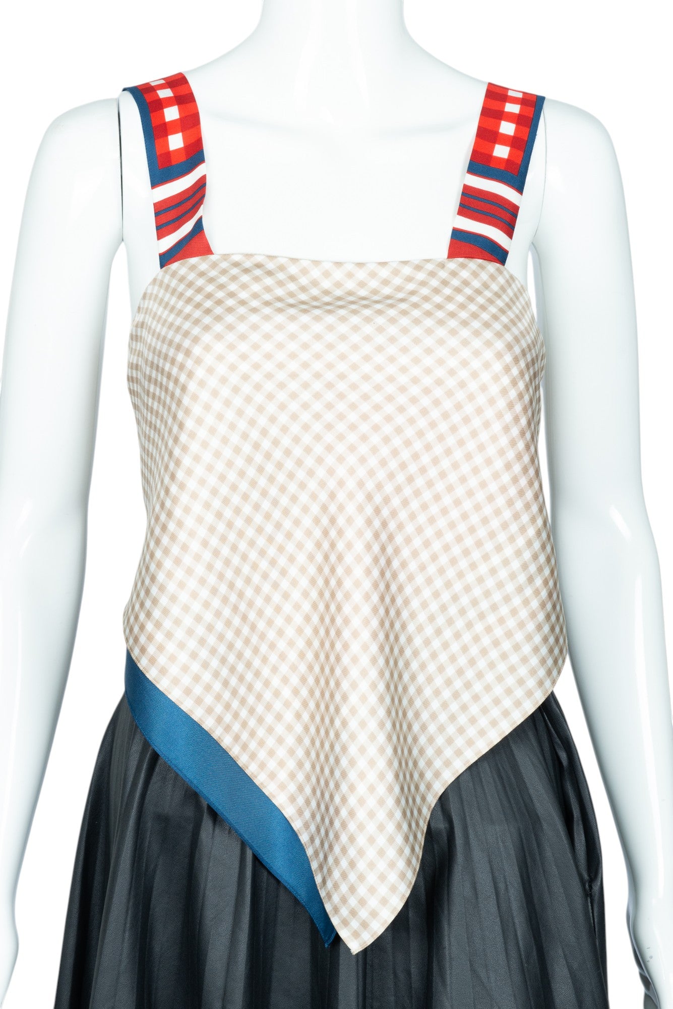 LOUIS VUITTON Multicolor Silk Scarf Logo Top Size 34 US 2