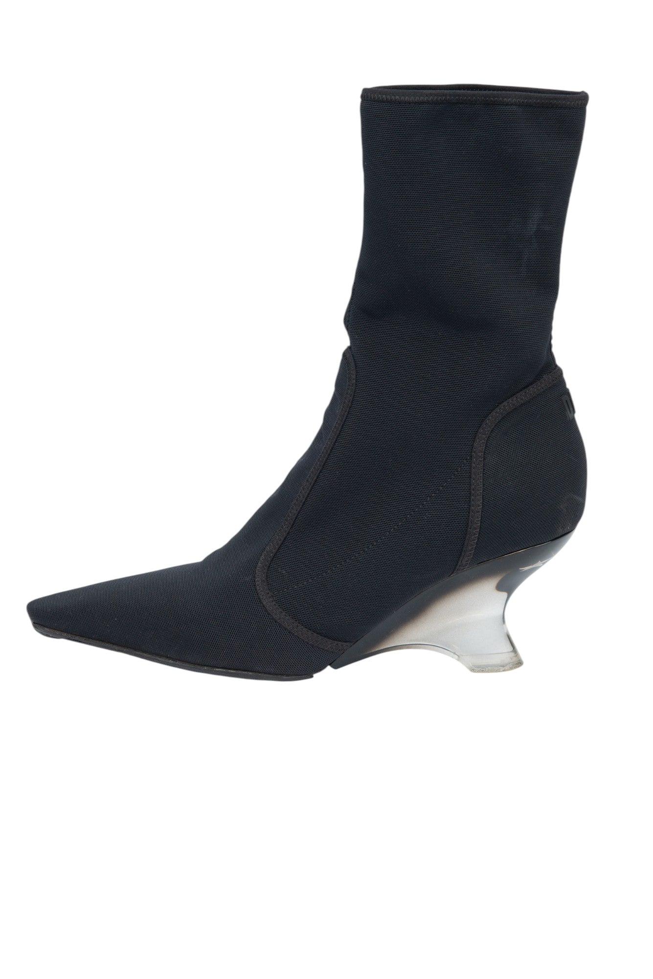 CHRISTIAN DIOR Black Etoile Boots Size 38 US 8