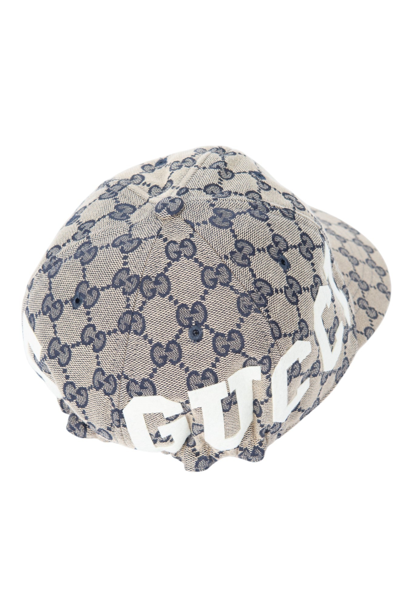 GUCCI Beige Cotton GG Canvas Baseball Cap Size L