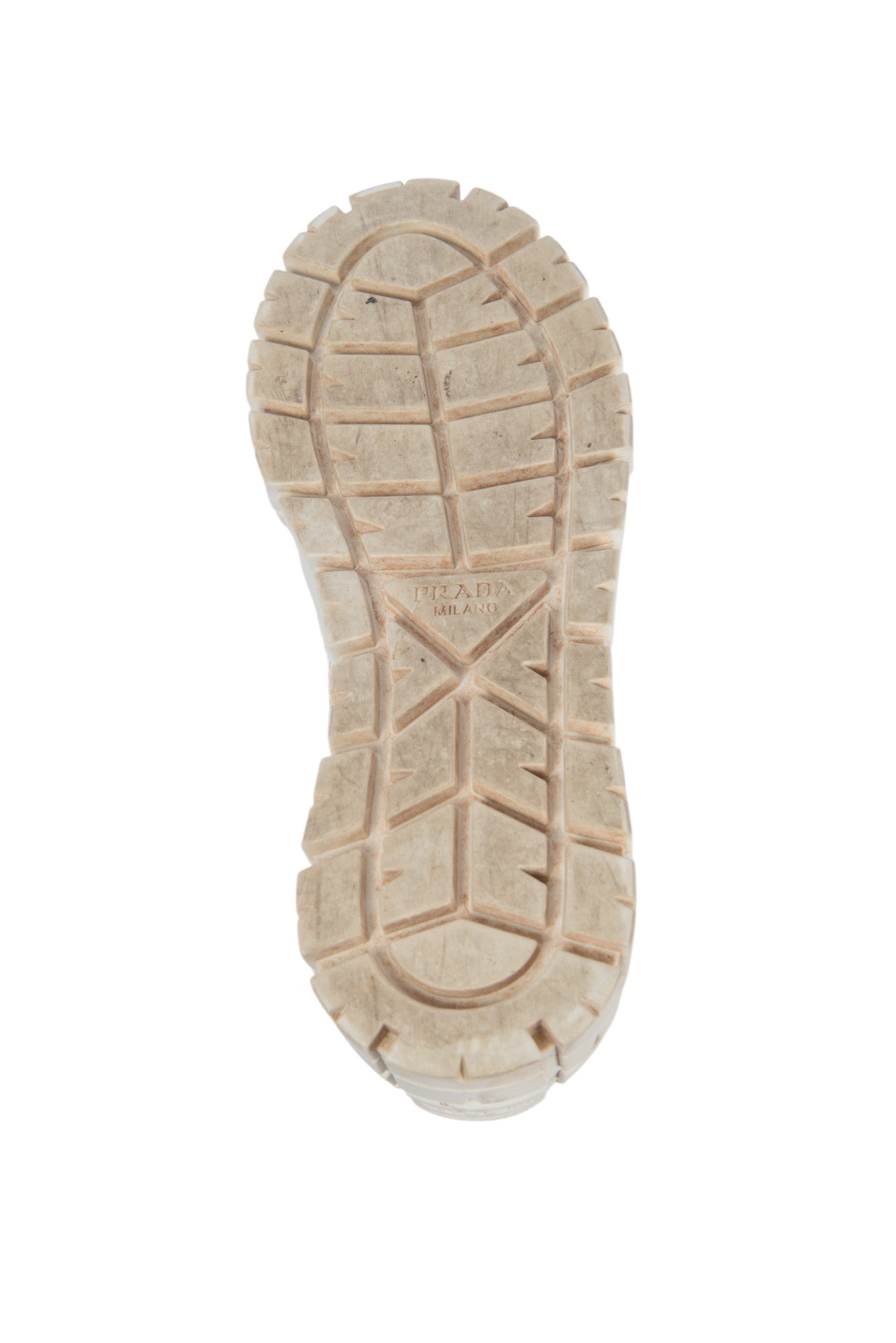 PRADA White Sequins Platform Shoes Size 36