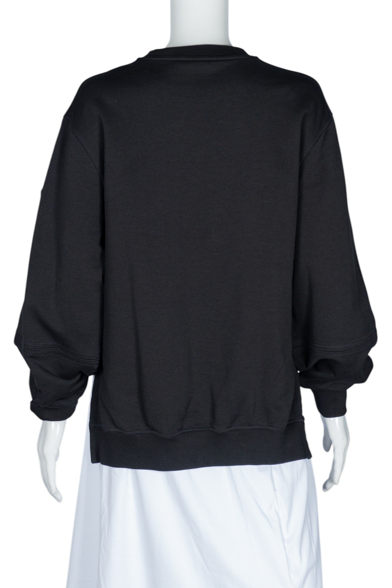 BALMAIN Black Cotton Logo Sweatshirt Size XL