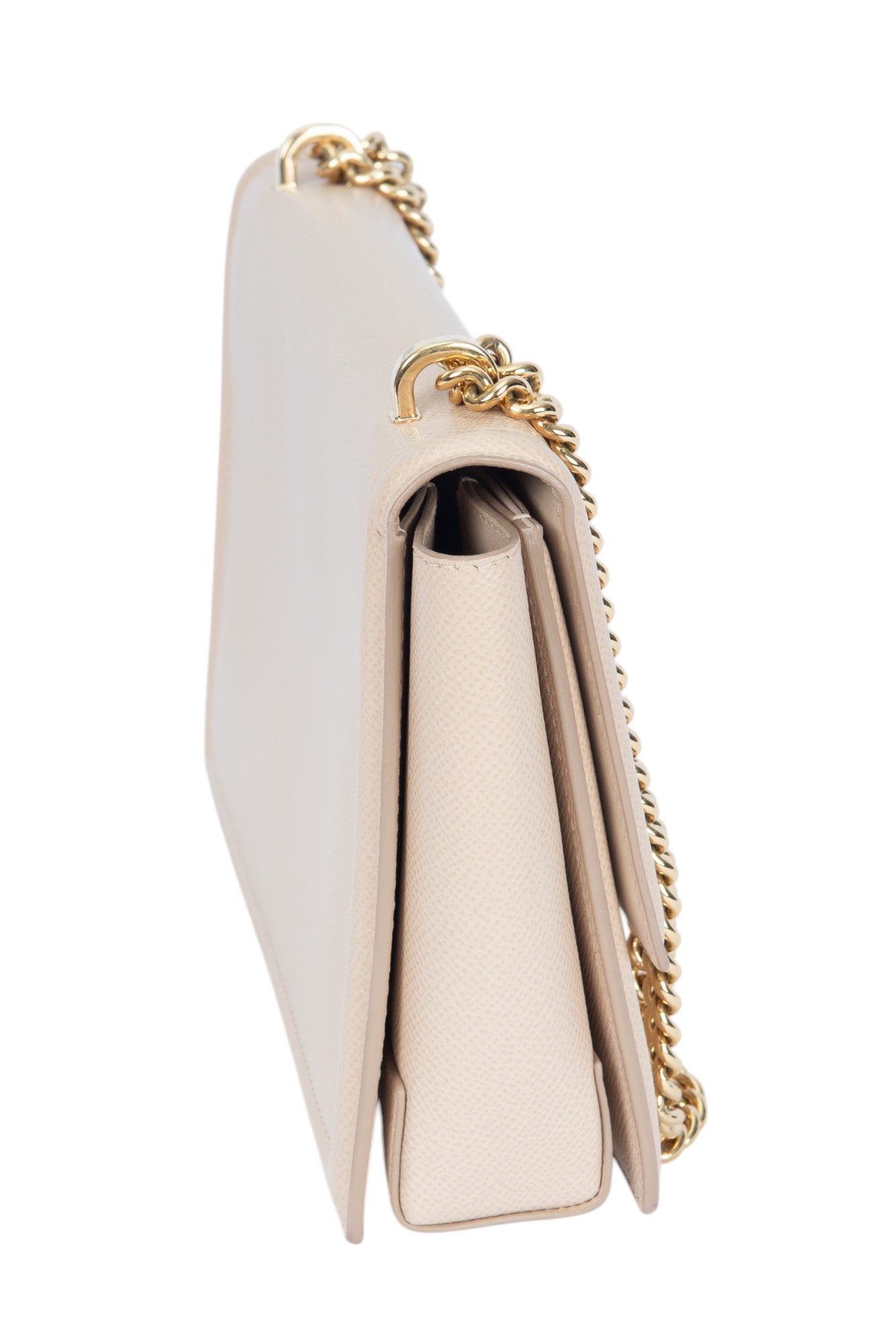 SALVATORE FERRAGAMO Beige Leather Vara Bow Shoulder Crossbody Bag