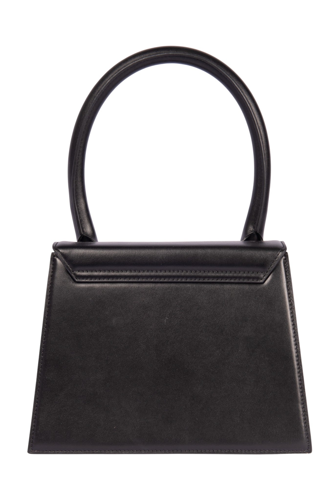 JACQUEMUS Black Leather Le Grand Chiquito Bag