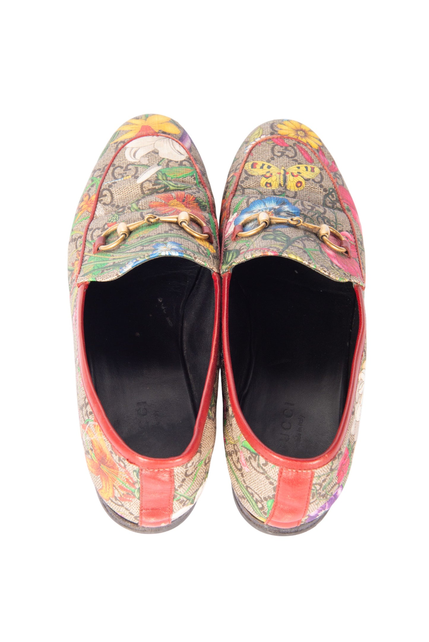 GUCCI Floral GG Loafers Size 37