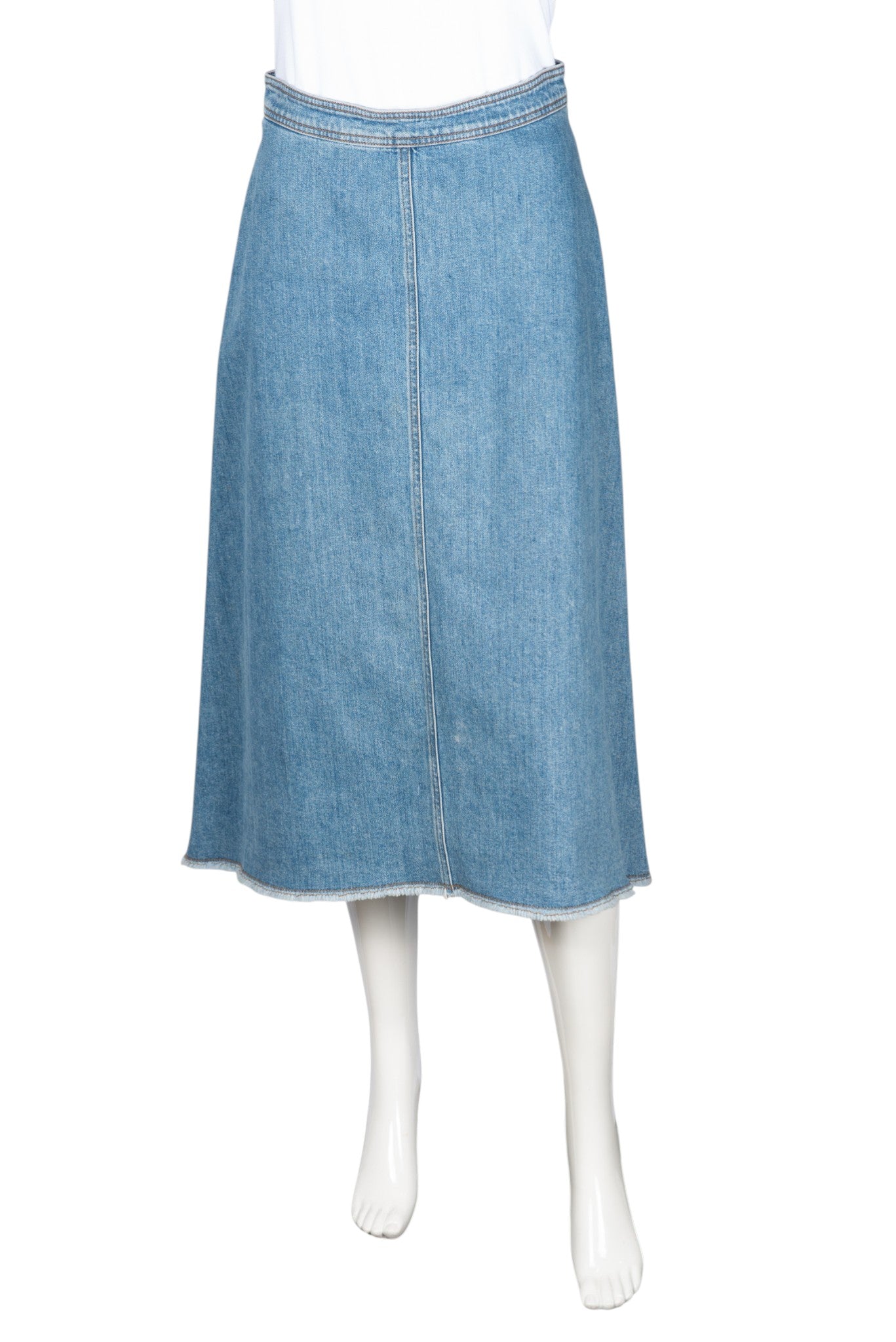 PHILOSOPHY DI LORENZO Denim Midi Skirt Size 6