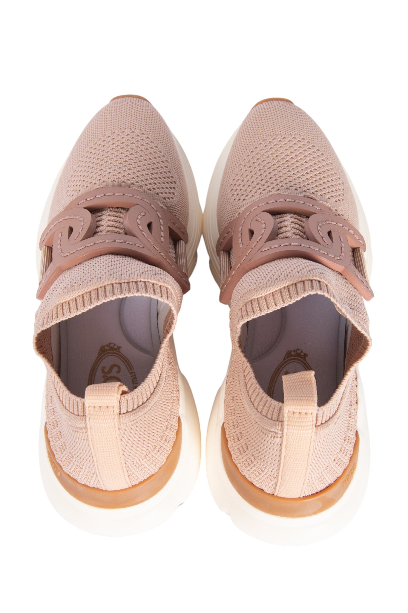 Tod’s Pink Kate Technical Knit Slip-On Sneakers Size 37