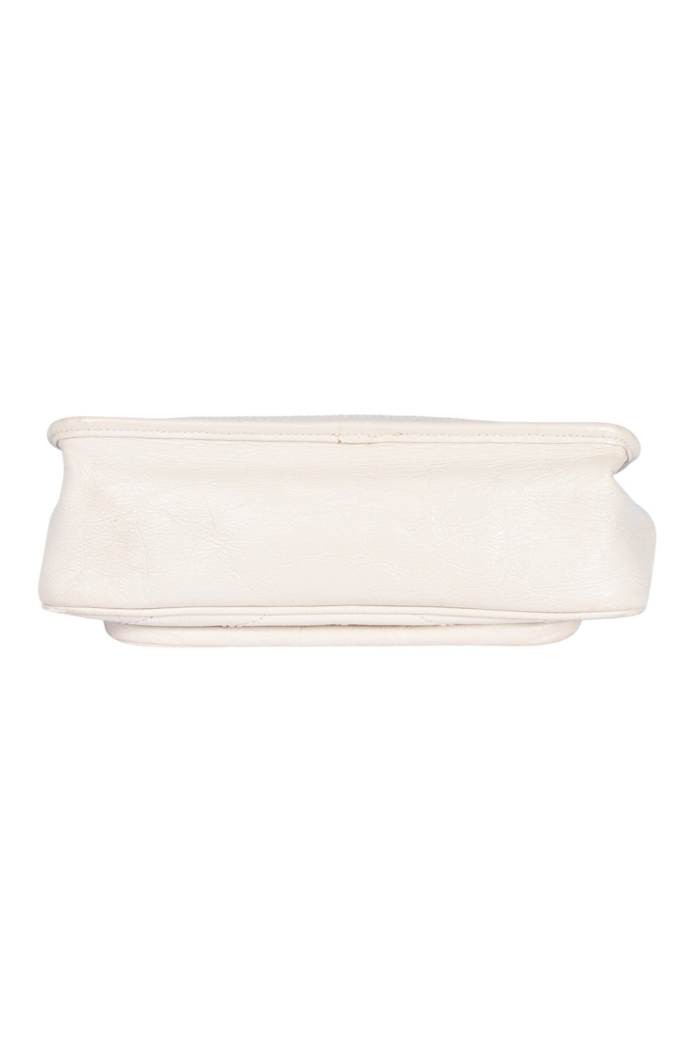 Yves Saint Laurent White Quilted Leather Crossbody Bag