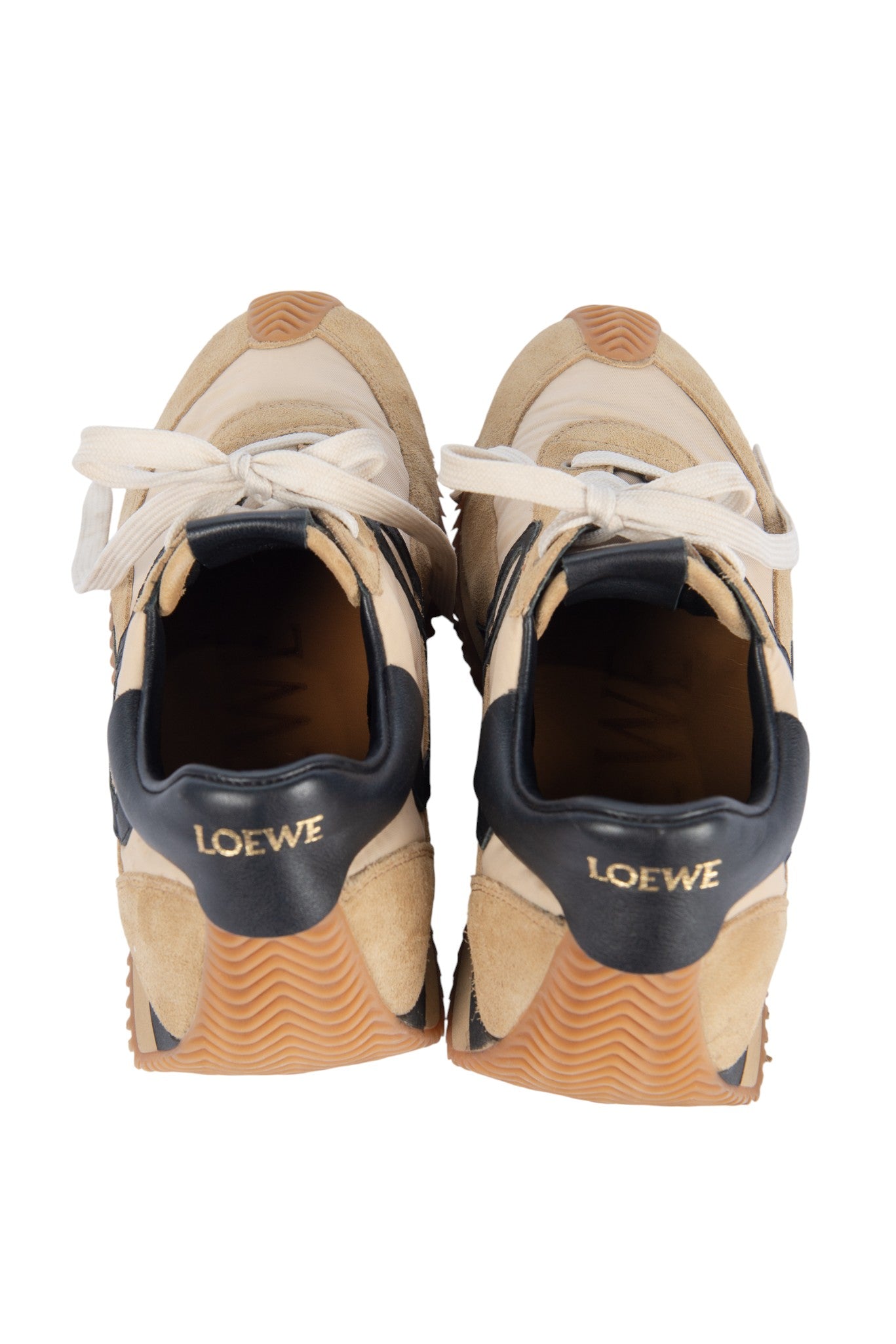 LOEWE Neutral Suede Sneakers Size 37