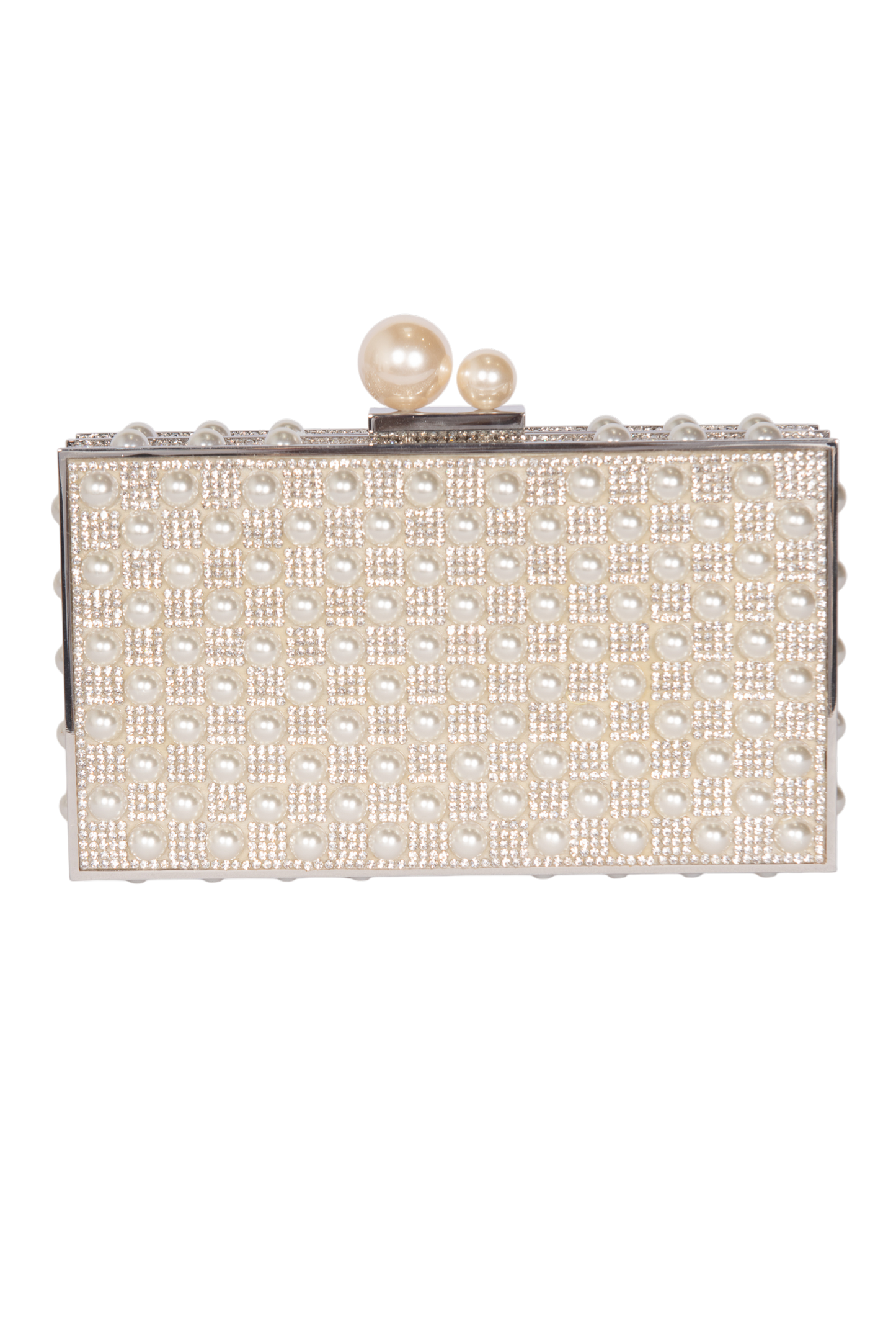 SOPHIA WEBSTER Clear Acrylic Clara Crystal Embellished Box Clutch Bag
