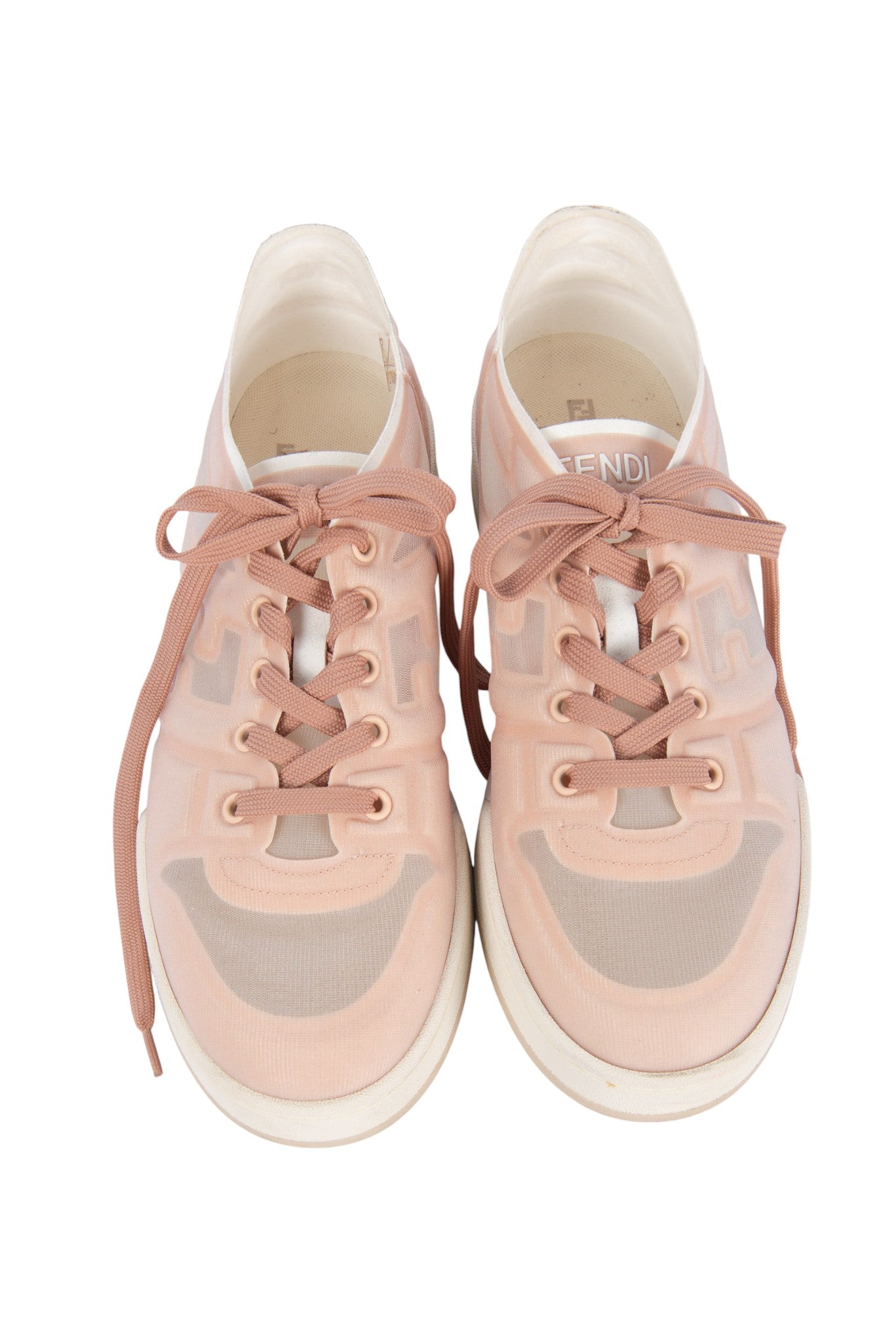 FENDI Pink Mesh Sneakers Size 41