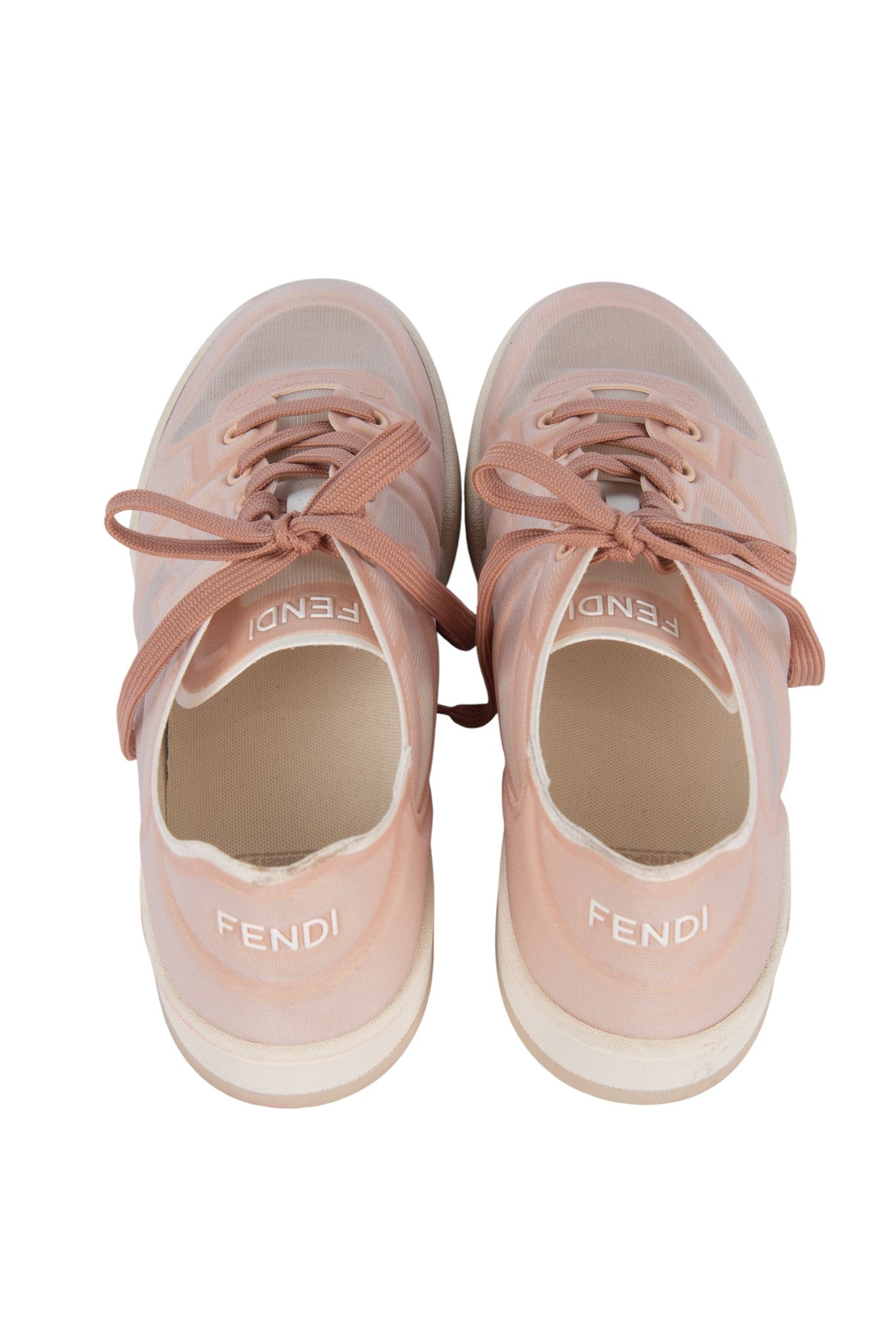 FENDI Pink Mesh Sneakers Size 41