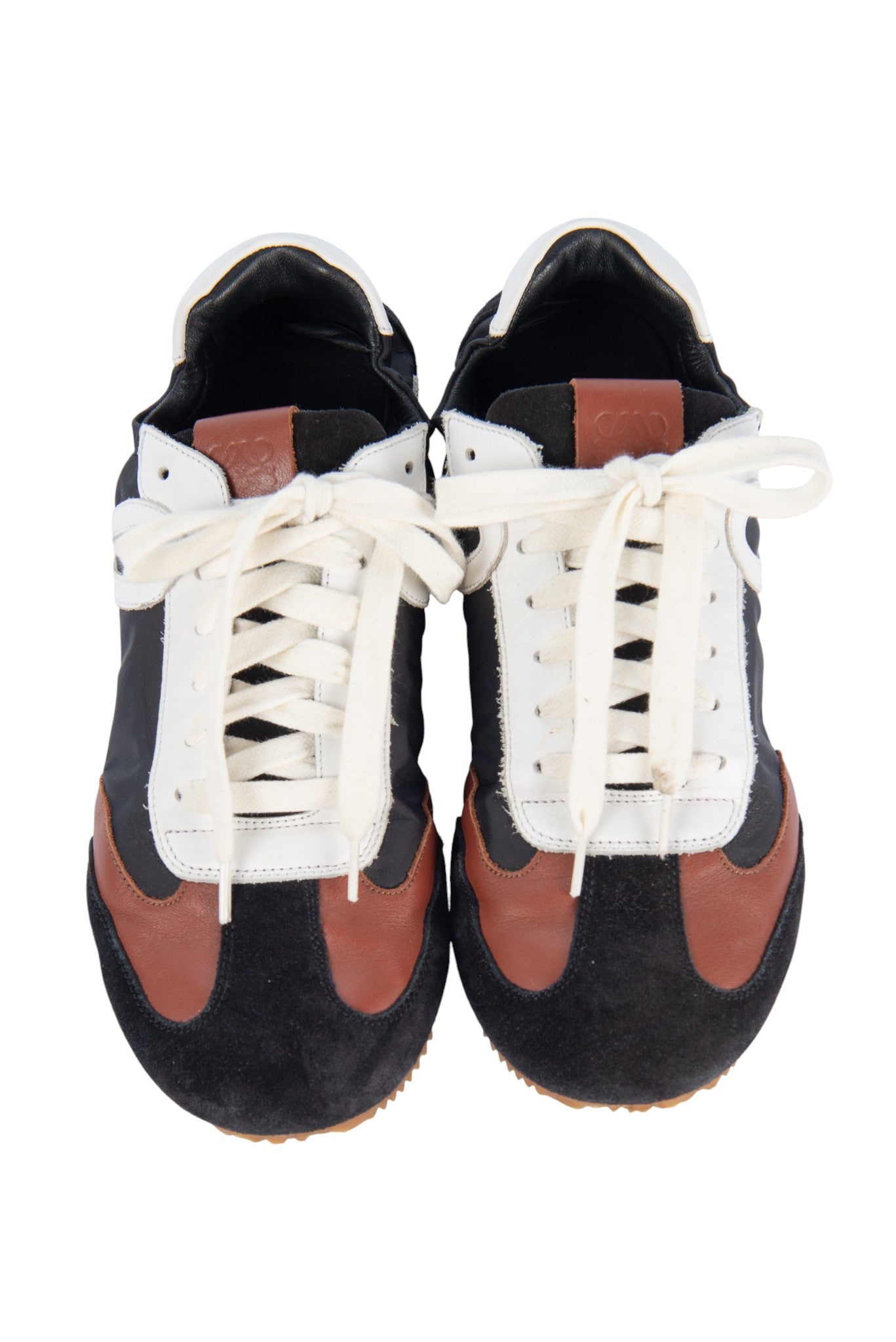 LOEWE Black Nylon Logo Sneakers Size 41