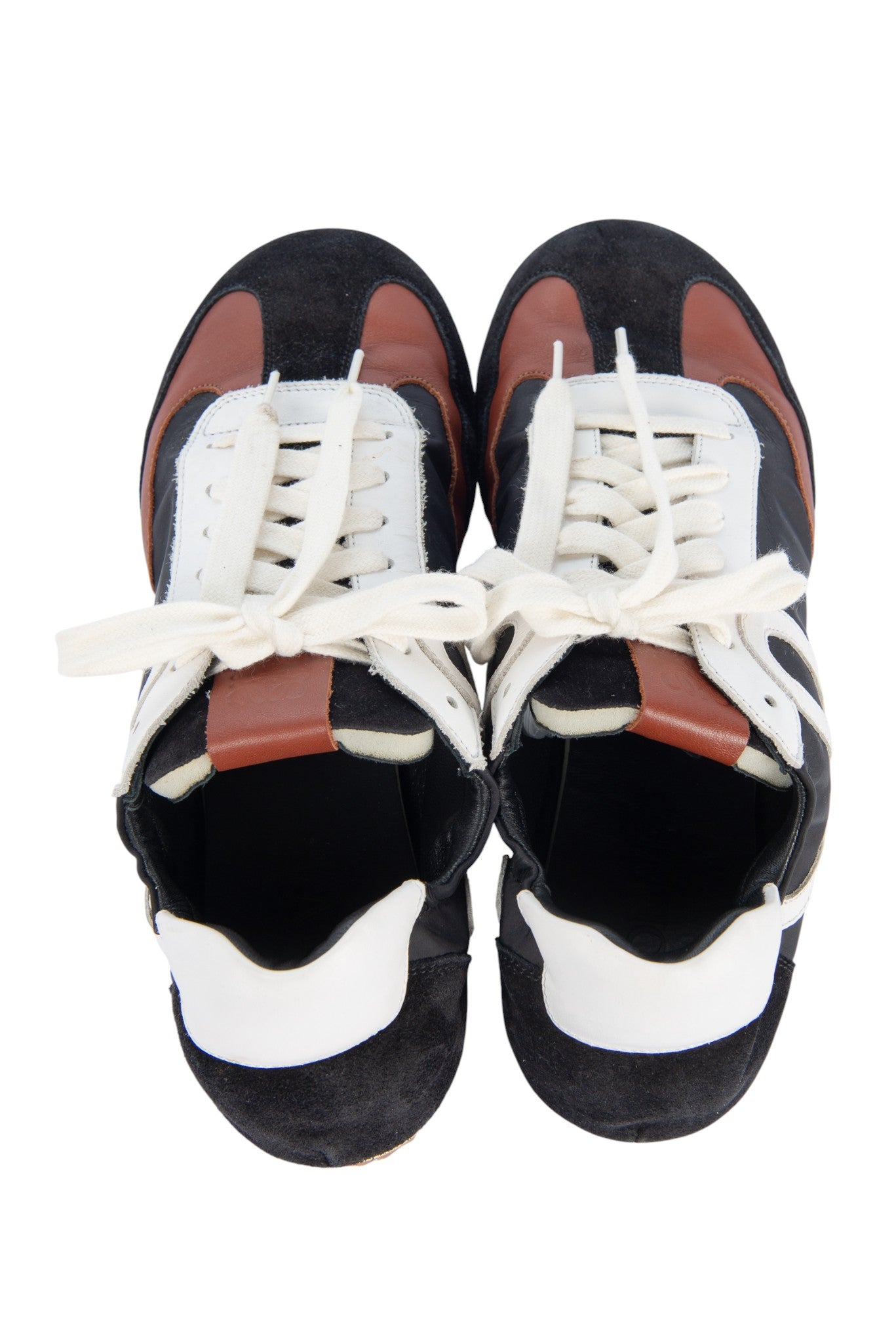 LOEWE Black Nylon Logo Sneakers Size 41