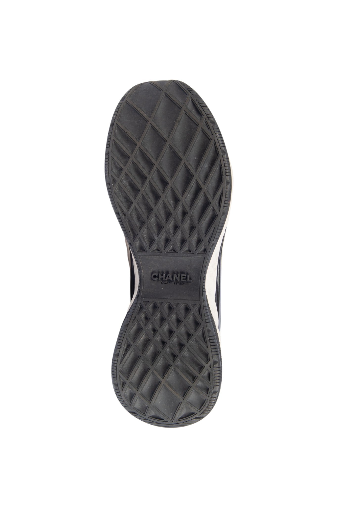 CHANEL White Suede Trainers Sneakers Size 42