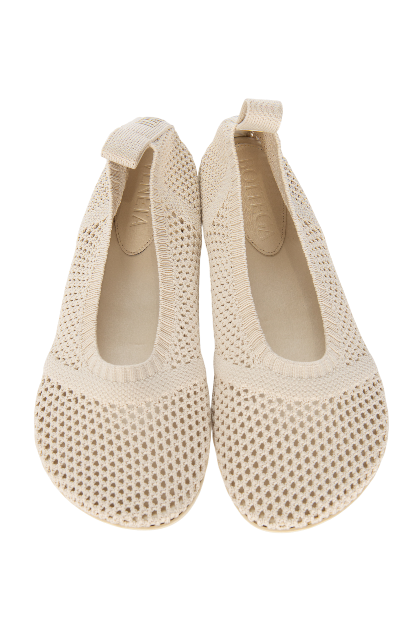 BOTTEGA VENETA Off-White Mesh Ballet Flats Size 39