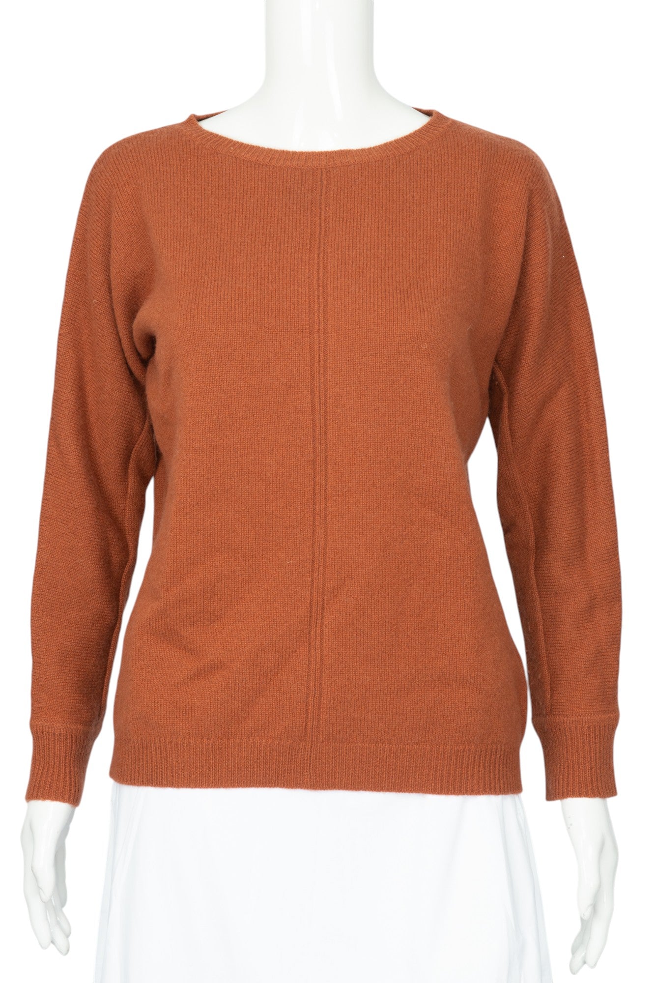 MAX MARA Rust Orange Cashmere Pullover Sweater Size Small