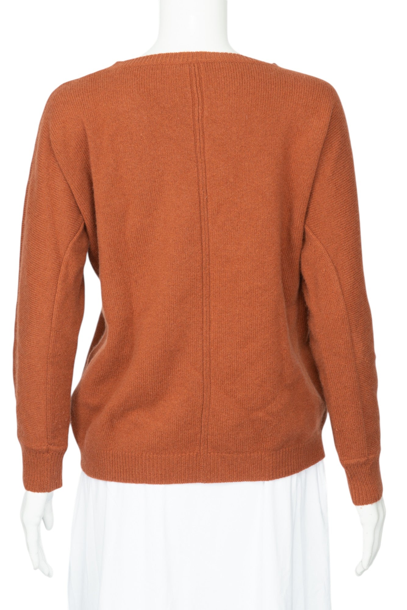 MAX MARA Rust Orange Cashmere Pullover Sweater Size Small