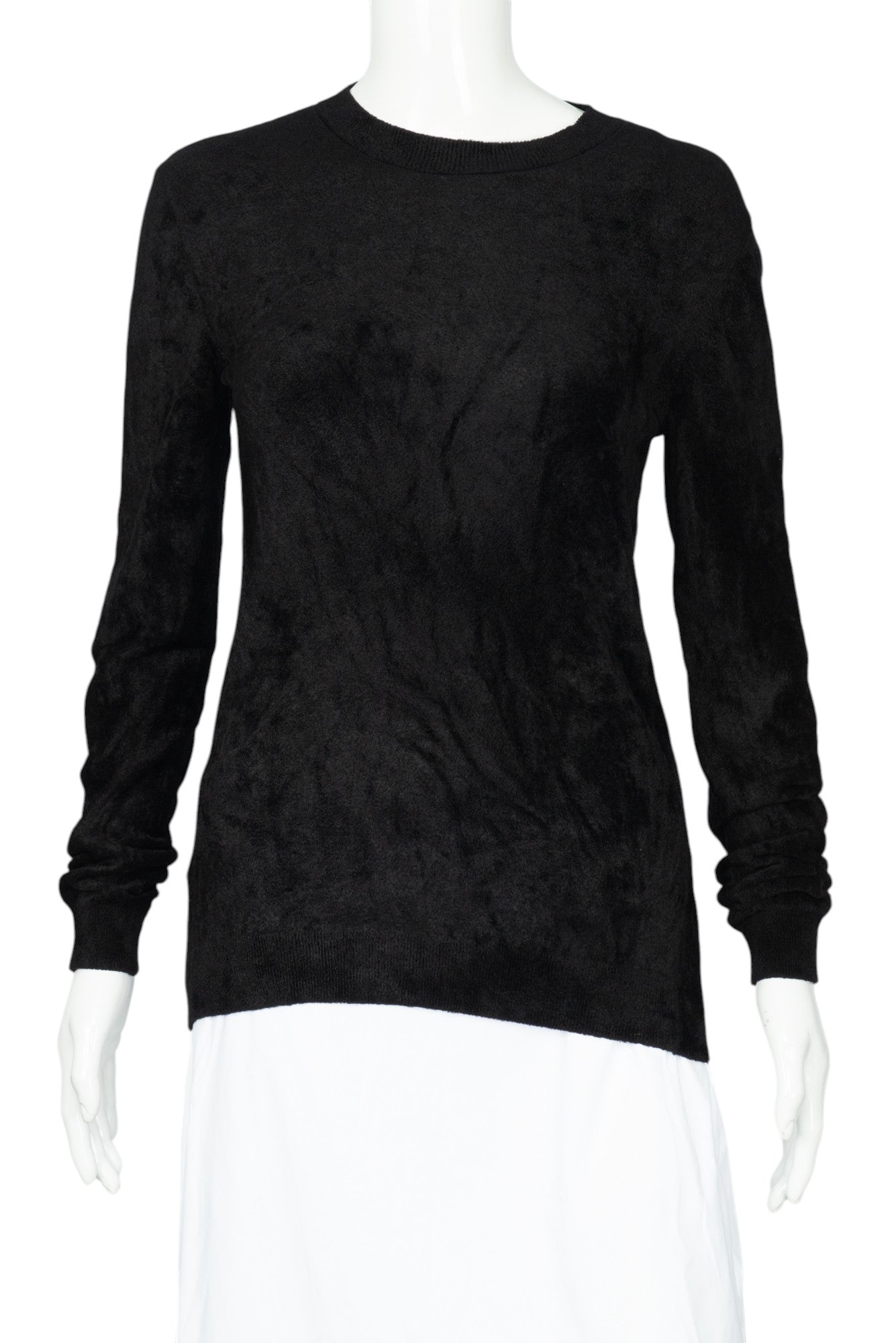 MARNI Black Chenille Pullover Sweater Size 42 US 6