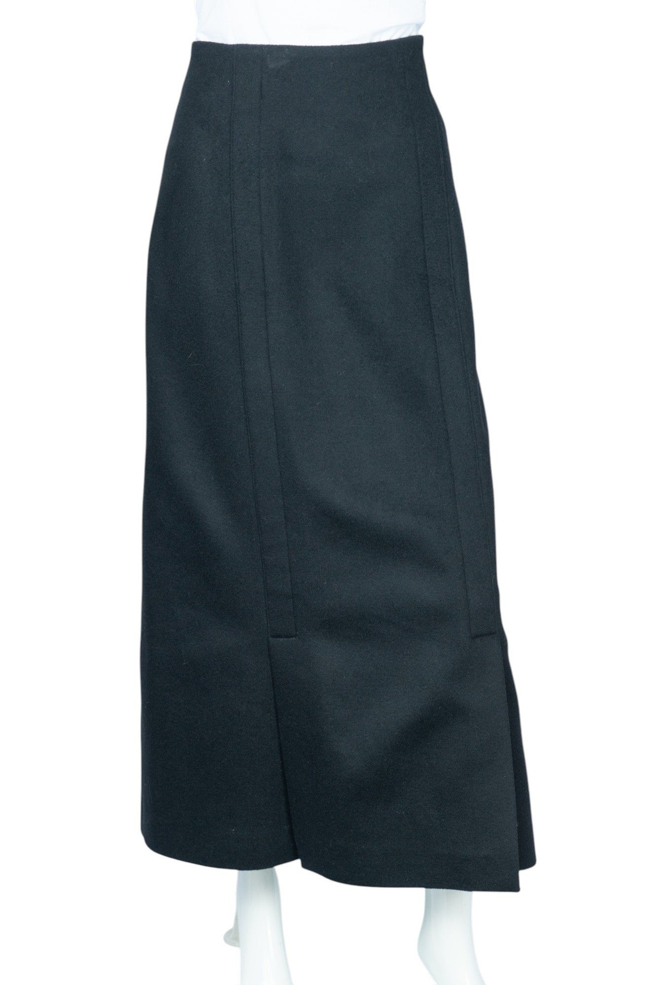 PROENZA SCHOULER Black Wool Maxi Skirt Size 10