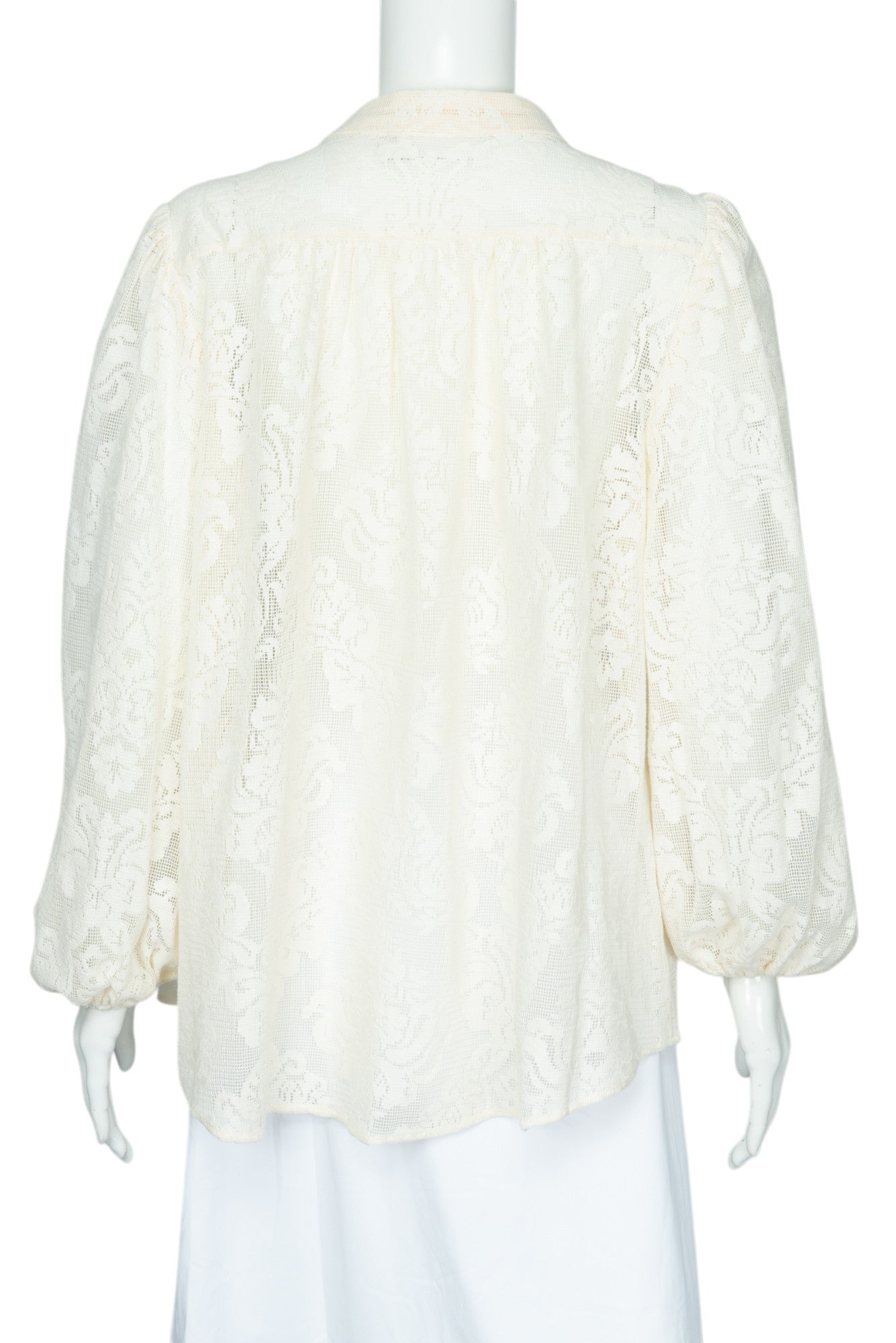 ZIMMERMANN White Lace Blouse Top Size XL