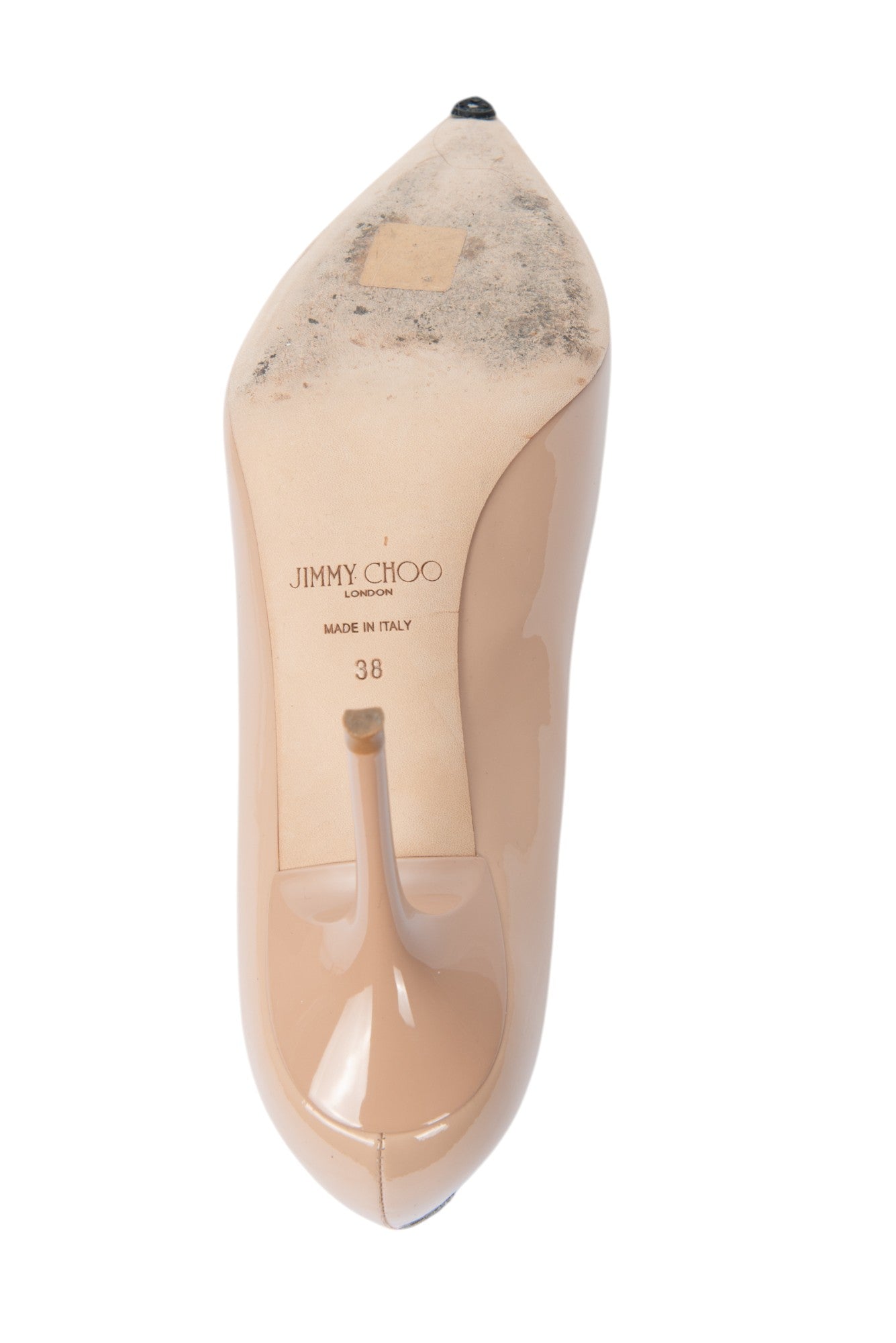 JIMMY CHOO Pink Patent Leather Pumps Size 38 US 8