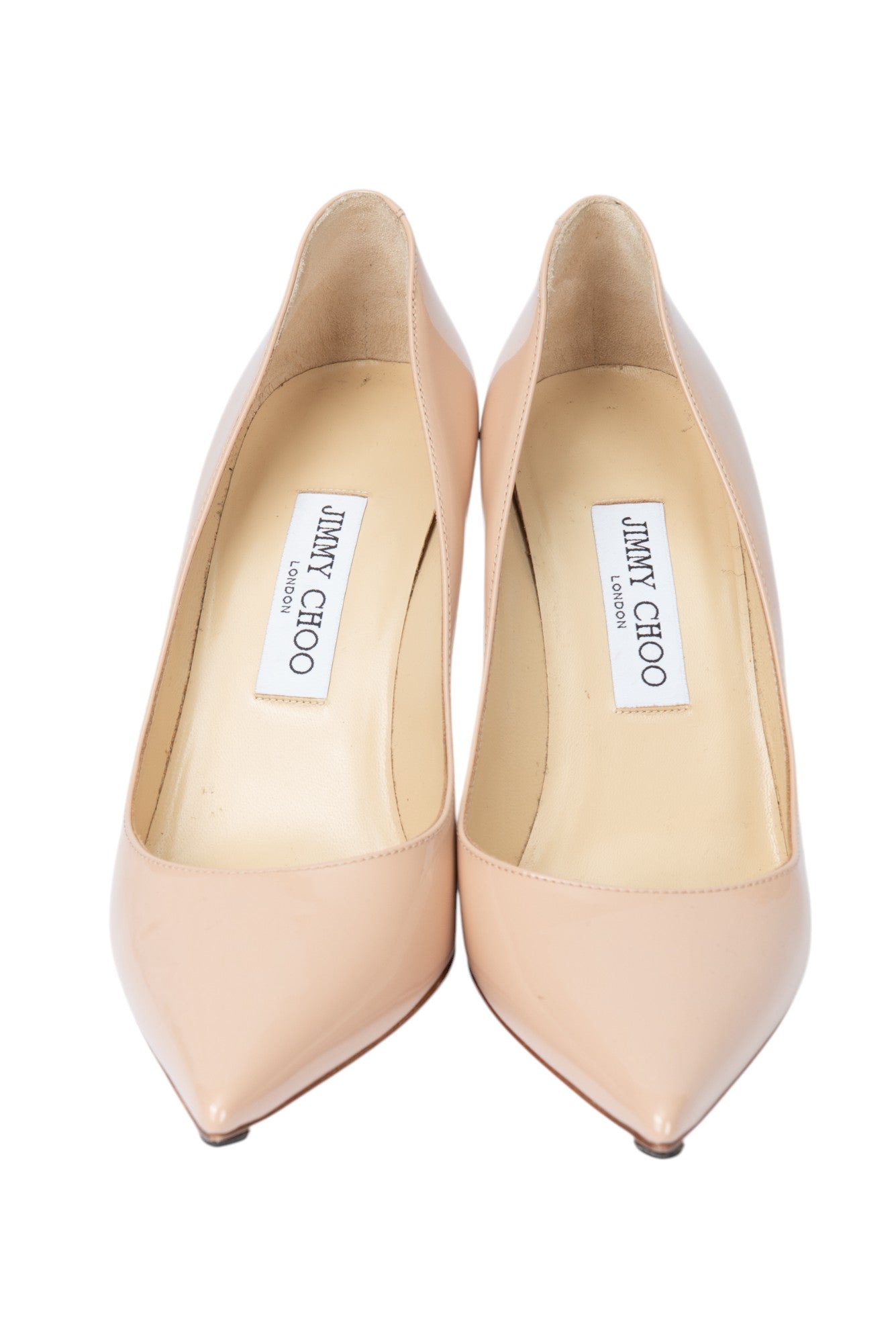 JIMMY CHOO Pink Patent Leather Pumps Size 38 US 8
