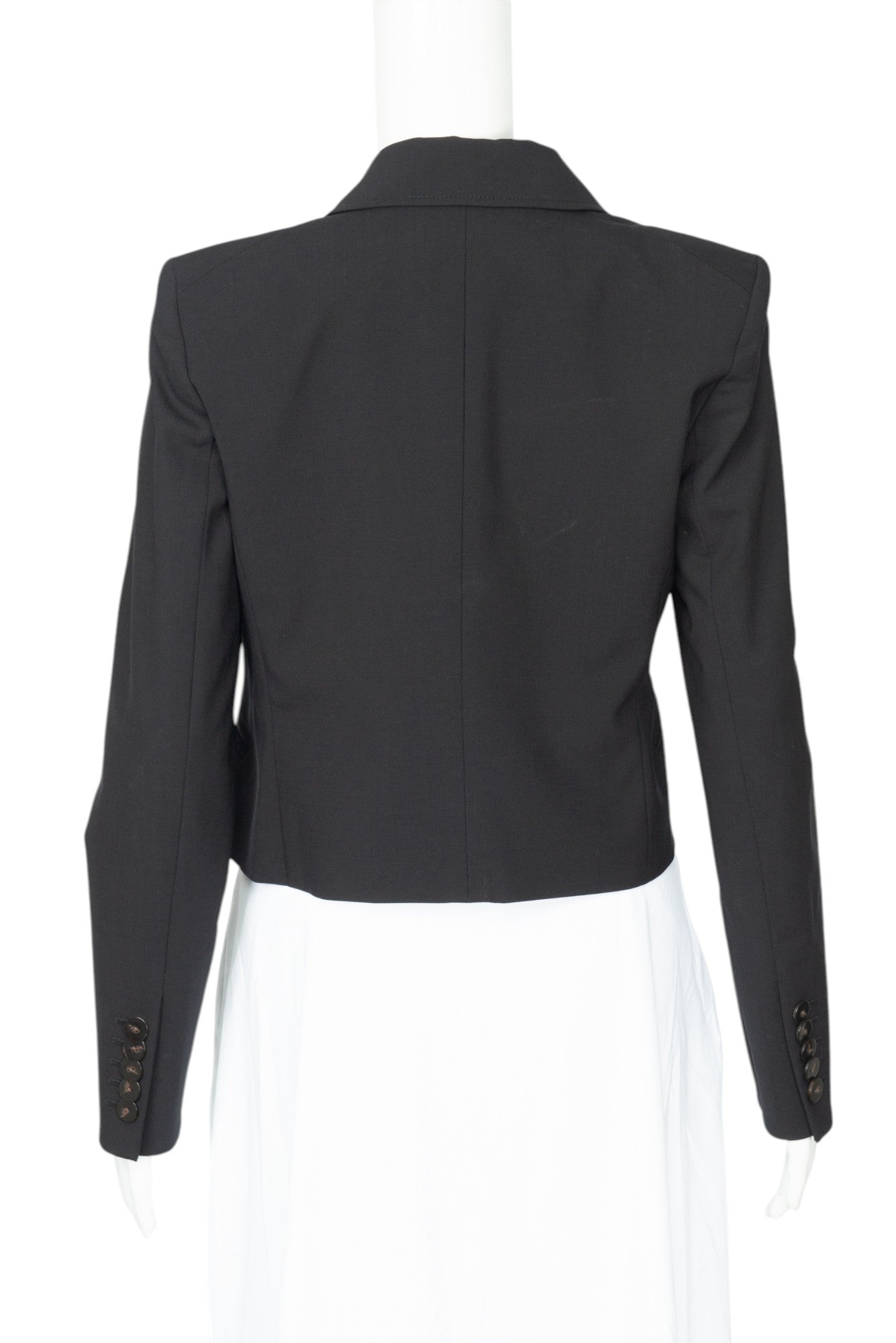 VERONICA BEARD Black Nevis Wool-Blend Jacket Size M