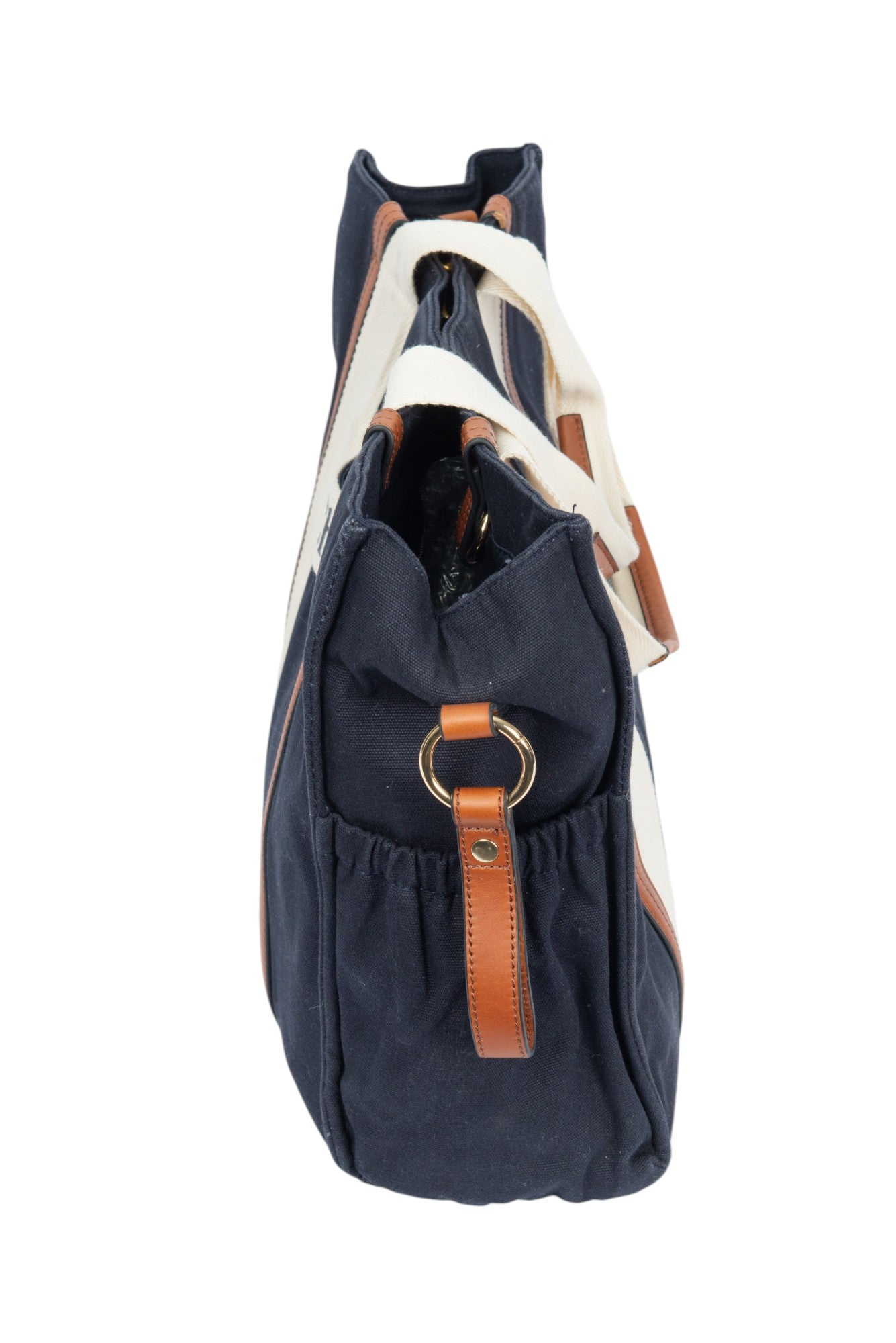 CHLOÉ Navy Blue Cotton Baby Changing Tote Bag