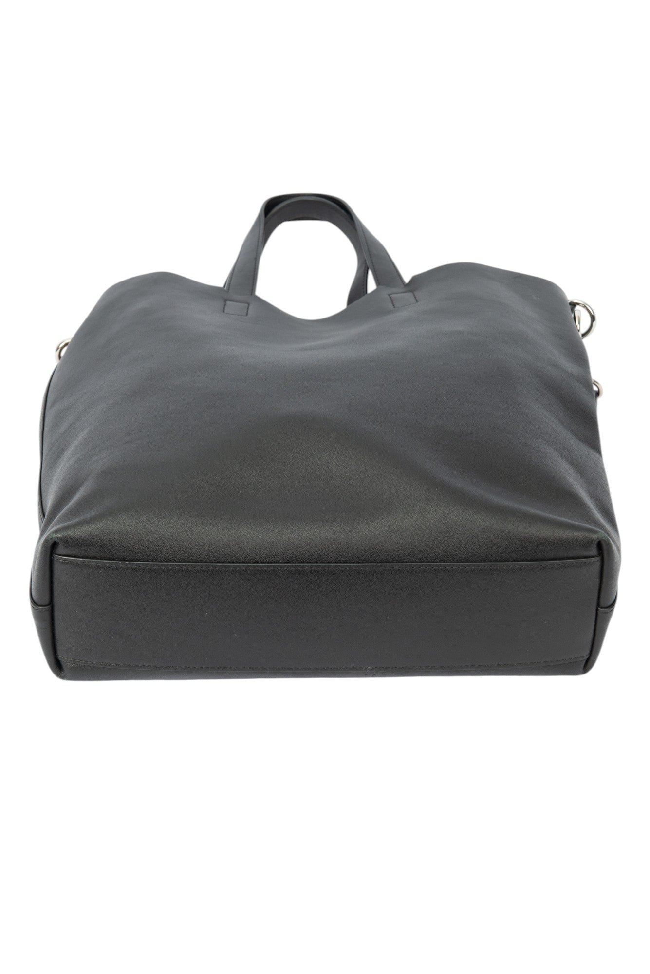 KENZO Black Leather Medium Tote Bag