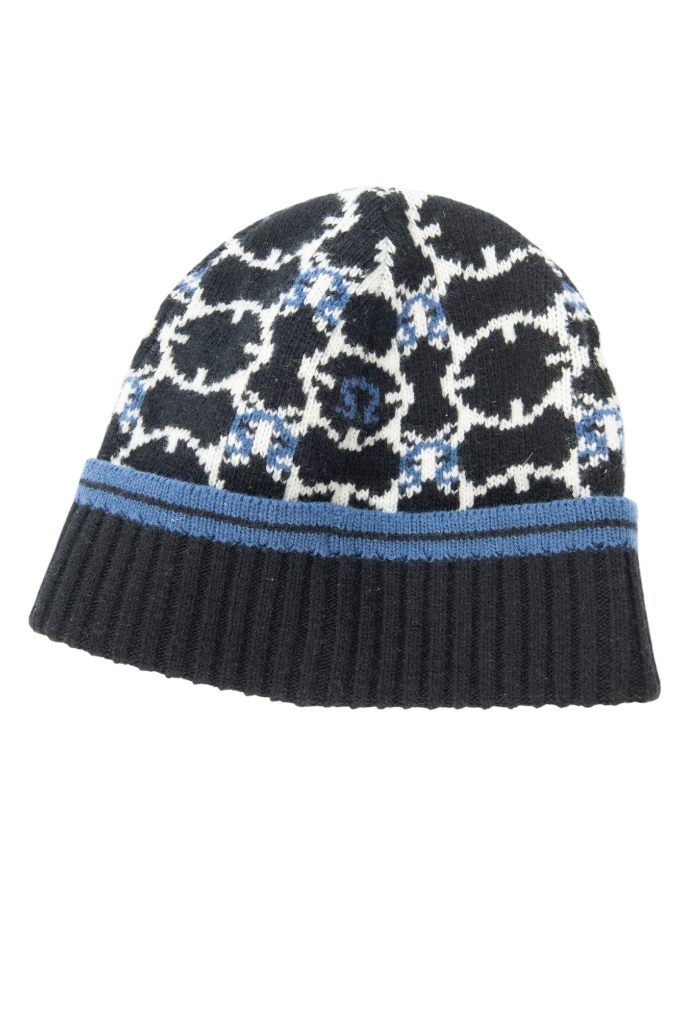 FERRAGAMO Wool Blend Knit Gancini Beanie Hat OS