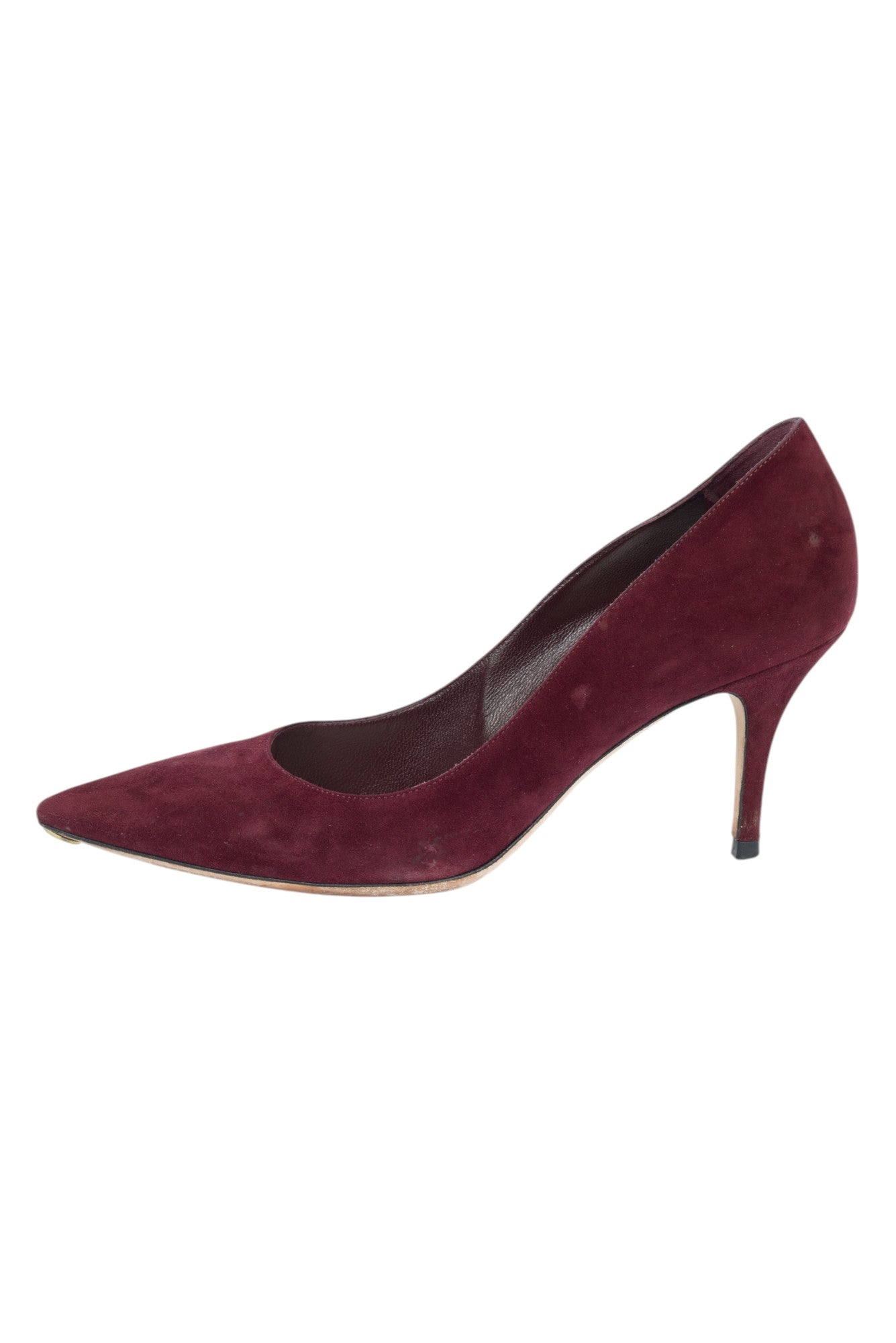 CHRISTIAN DIOR Burgundy Suede Pumps Size 40 US 10