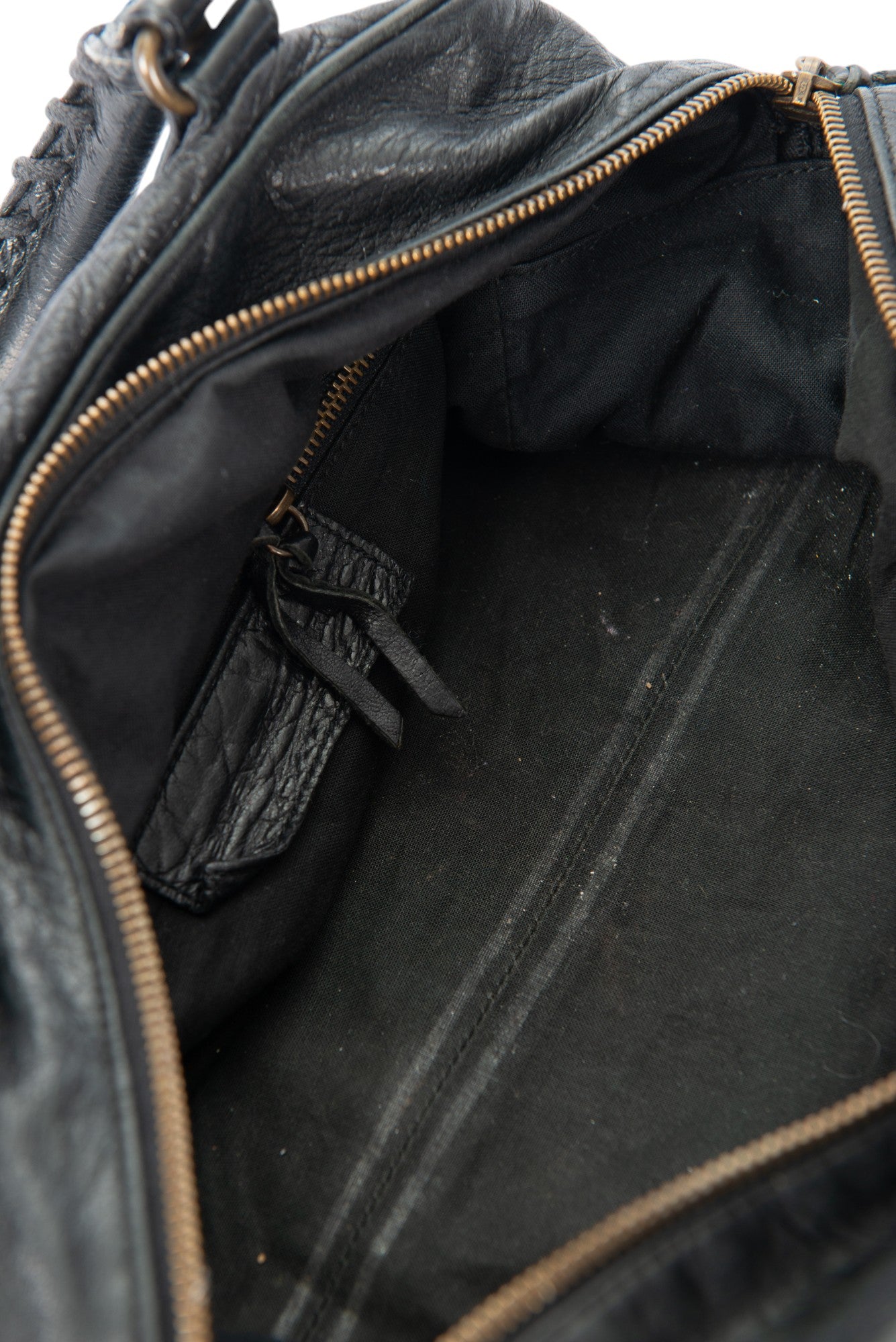 BALENCIAGA Black Leather Twiggy Shoulder Bag