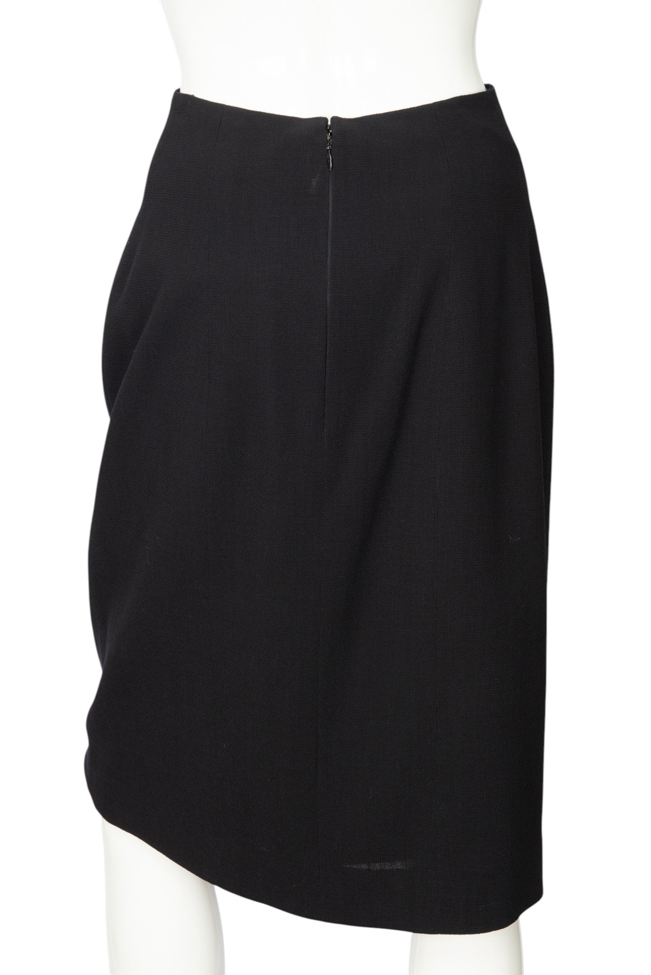 CHANEL BOUTIQUE Black Chiffon Pleated Skirt Size 38 US 6