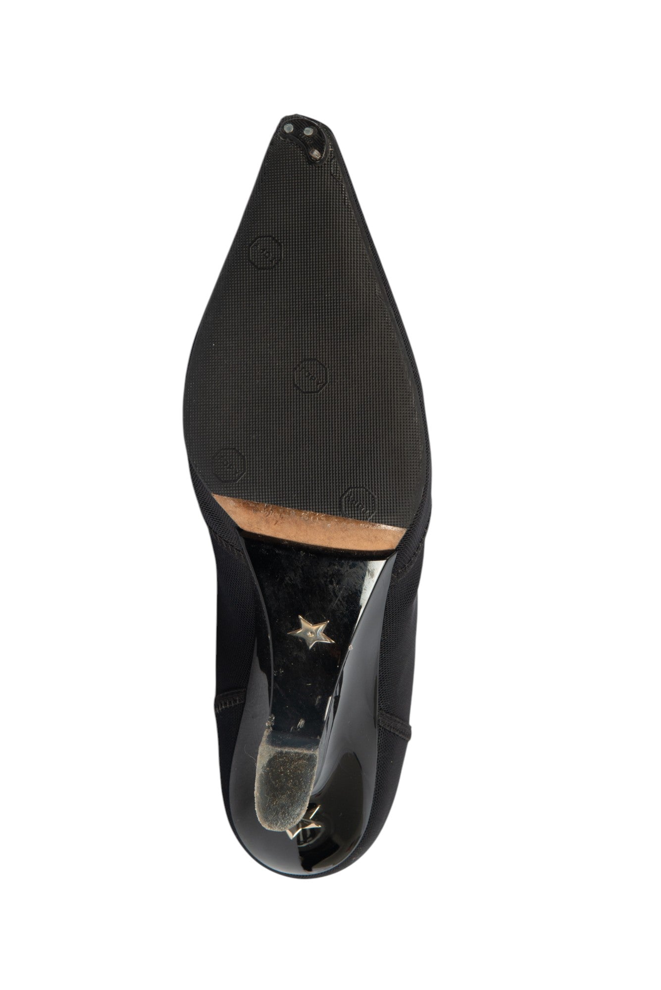 CHRISTIAN DIOR Black Etoile Boots Size 38 US 8