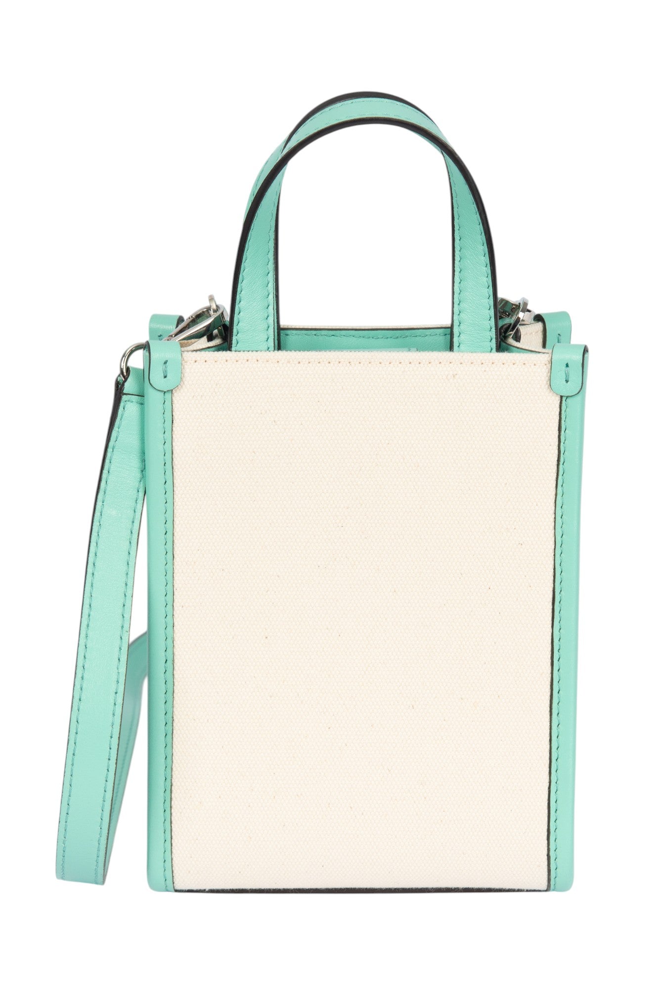 JIMMY CHOO Canvas Logo Mini Tote Crossbody Bag
