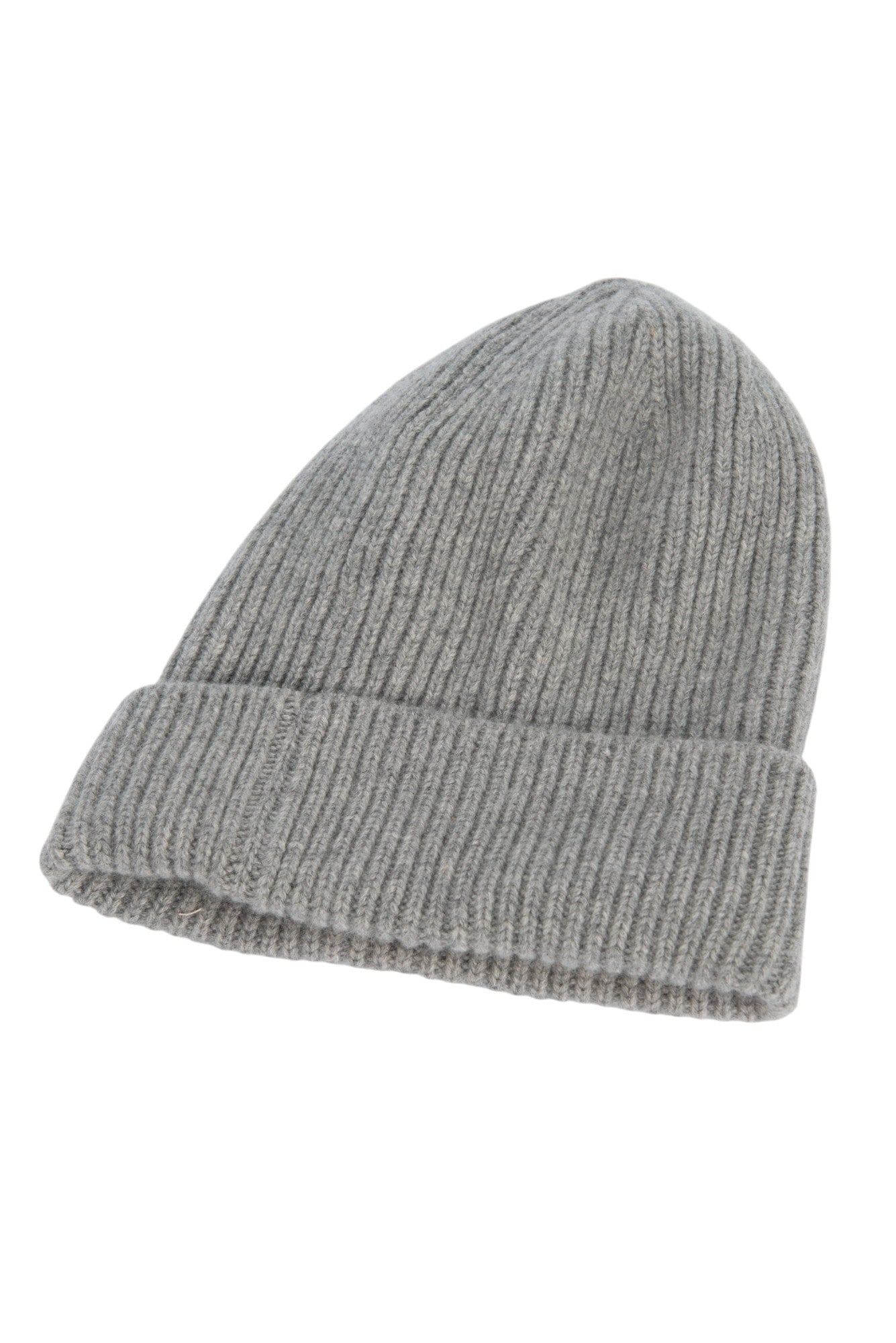 LOUIS VUITTON Gray Cashmere LV Logo Beanie