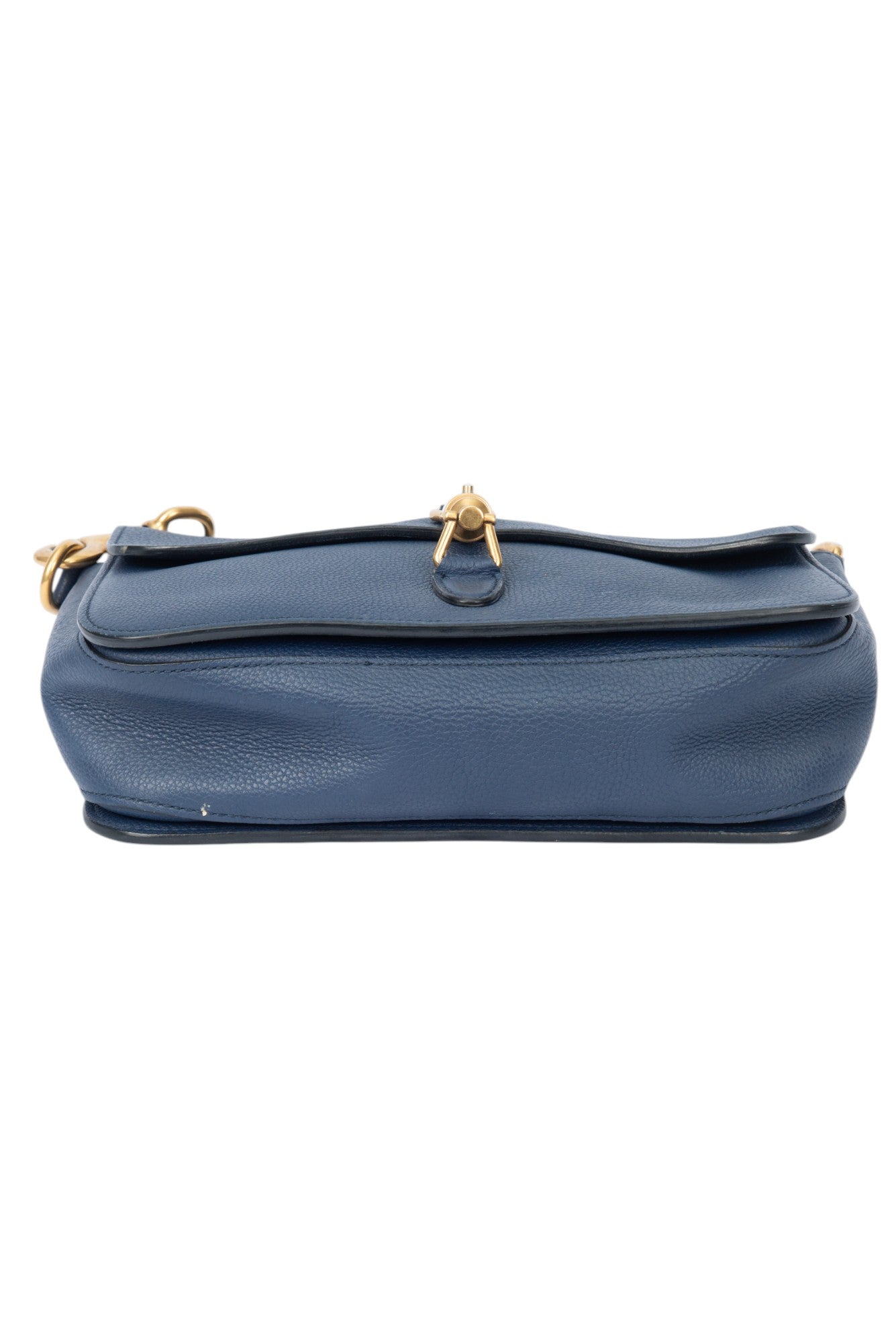 GUCCI Blue Leather Soft Jackie Crossbody Bag