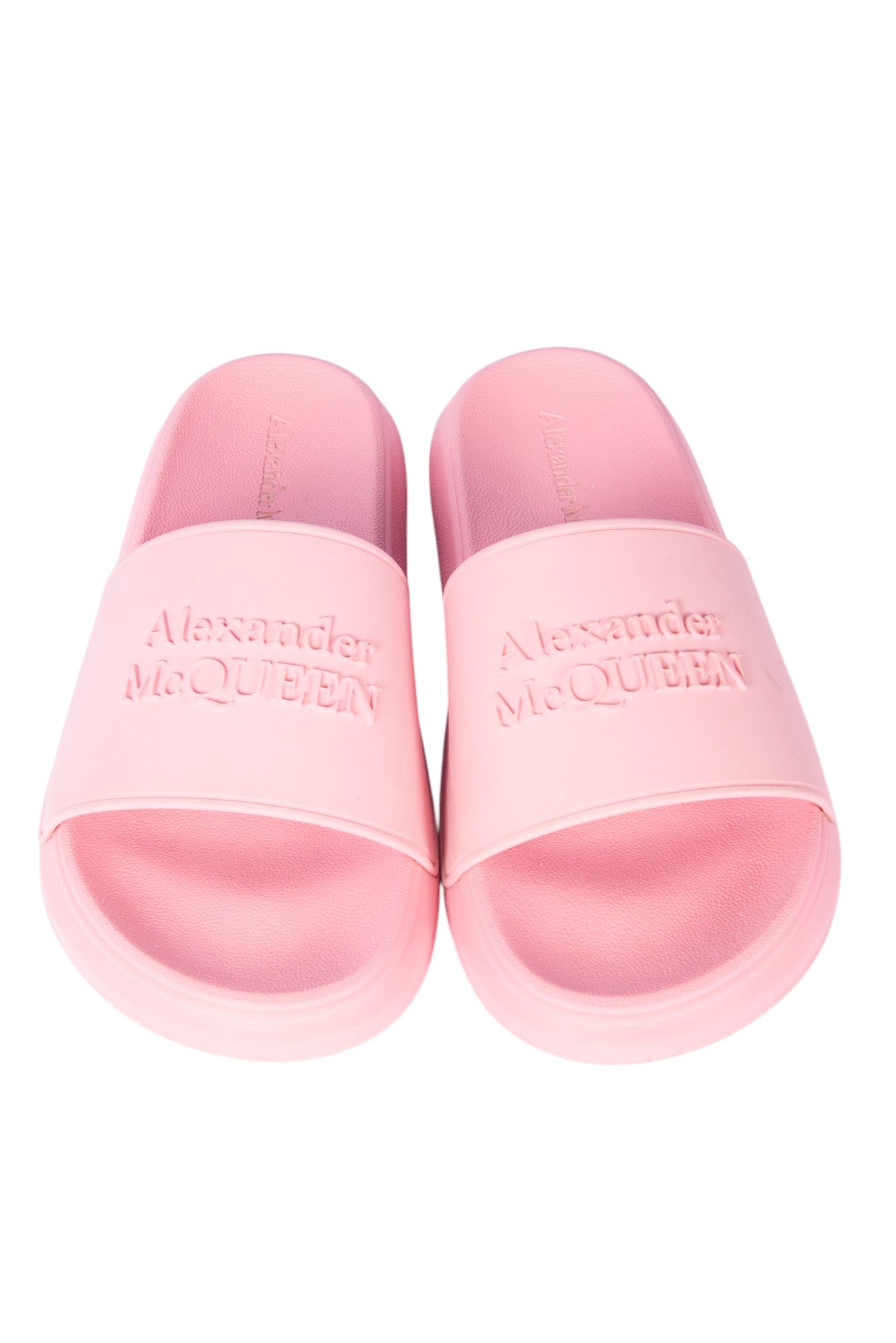 ALEXANDER MCQUEEN Pink Logo Slides Size 37