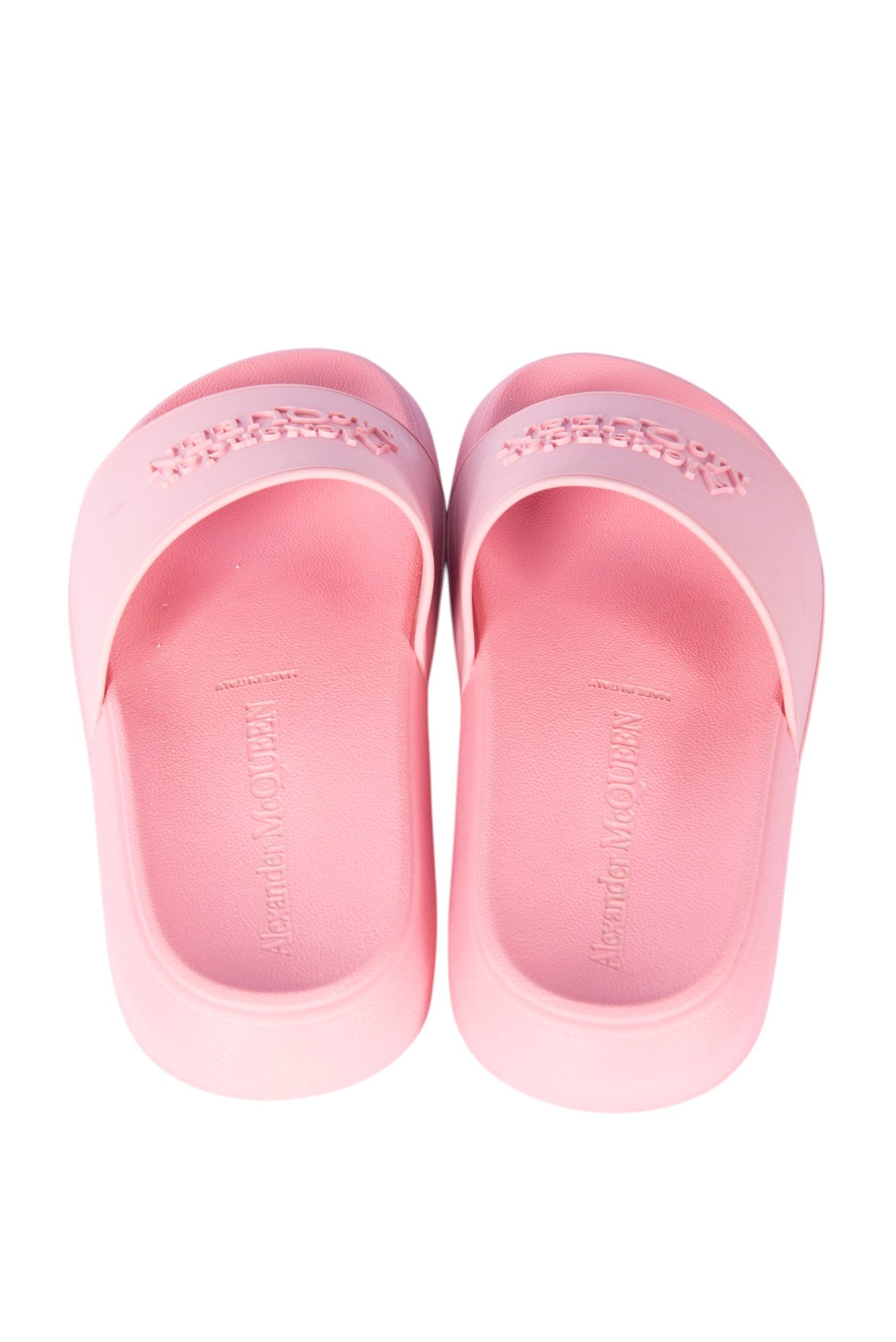 ALEXANDER MCQUEEN Pink Logo Slides Size 37