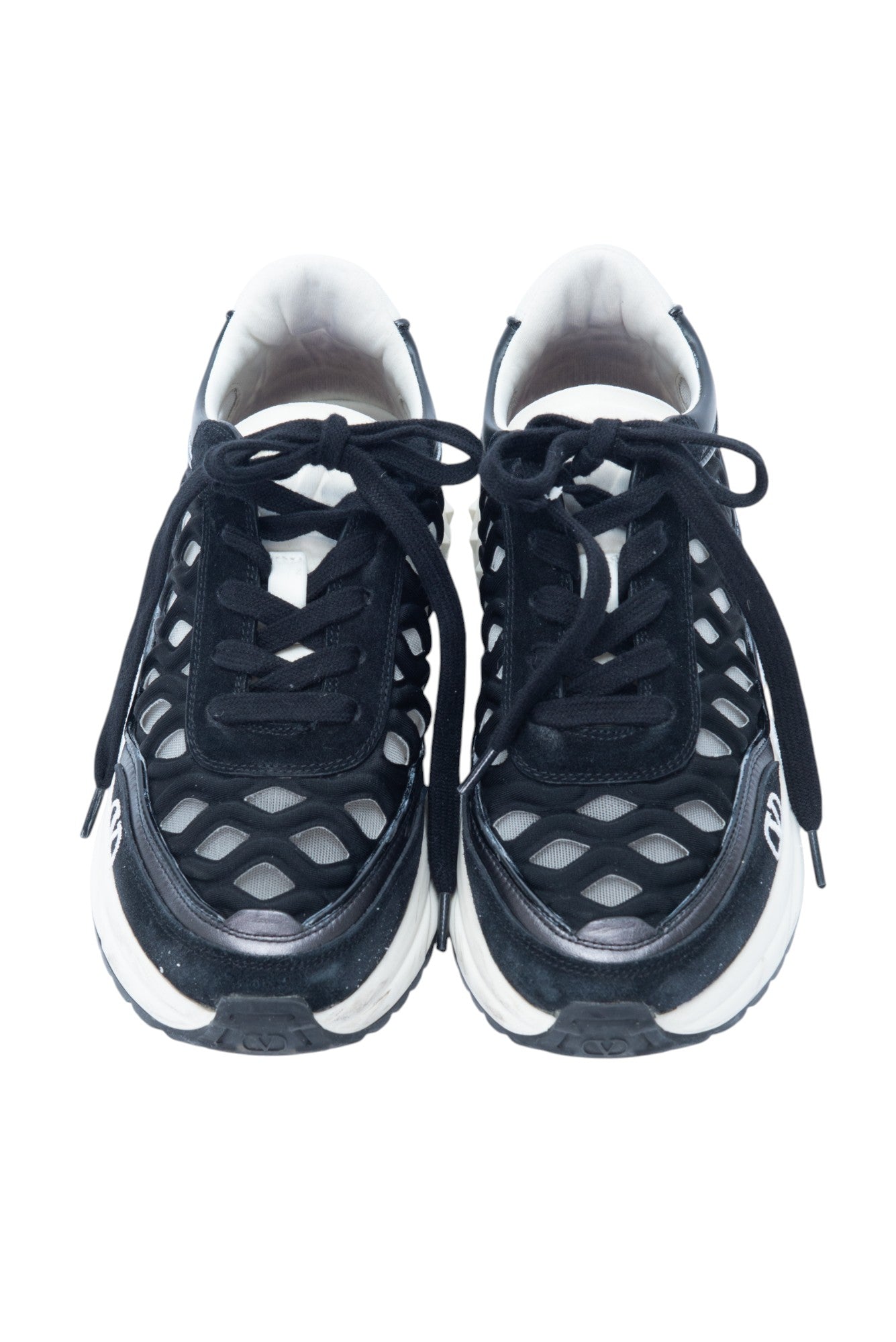 VALENTINO GARAVANI Black Ready Go Runner Sneakers Size 35.5 US 5.5