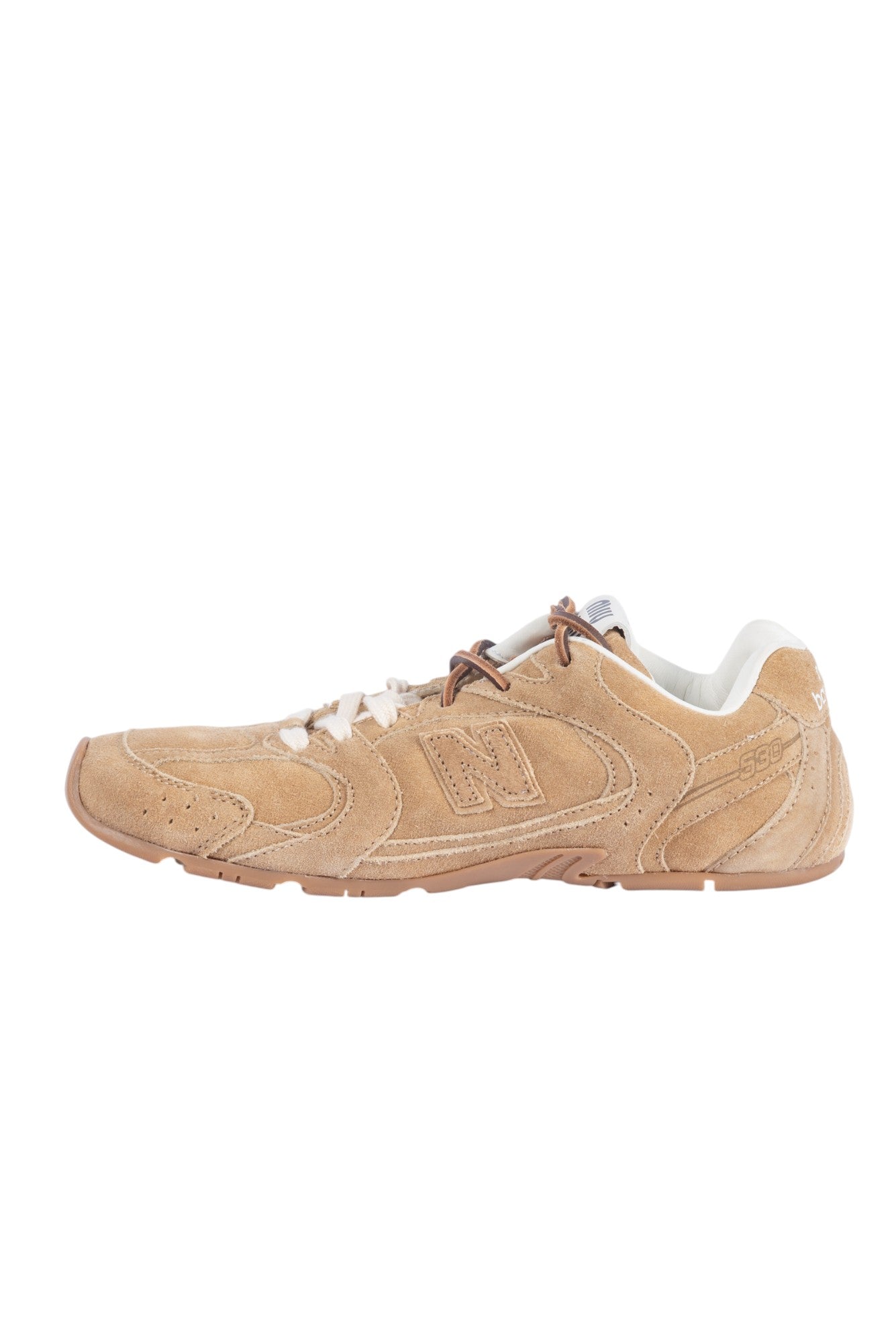 MIU MIU × New Balance Brown Suede Sneakers Size 37.5