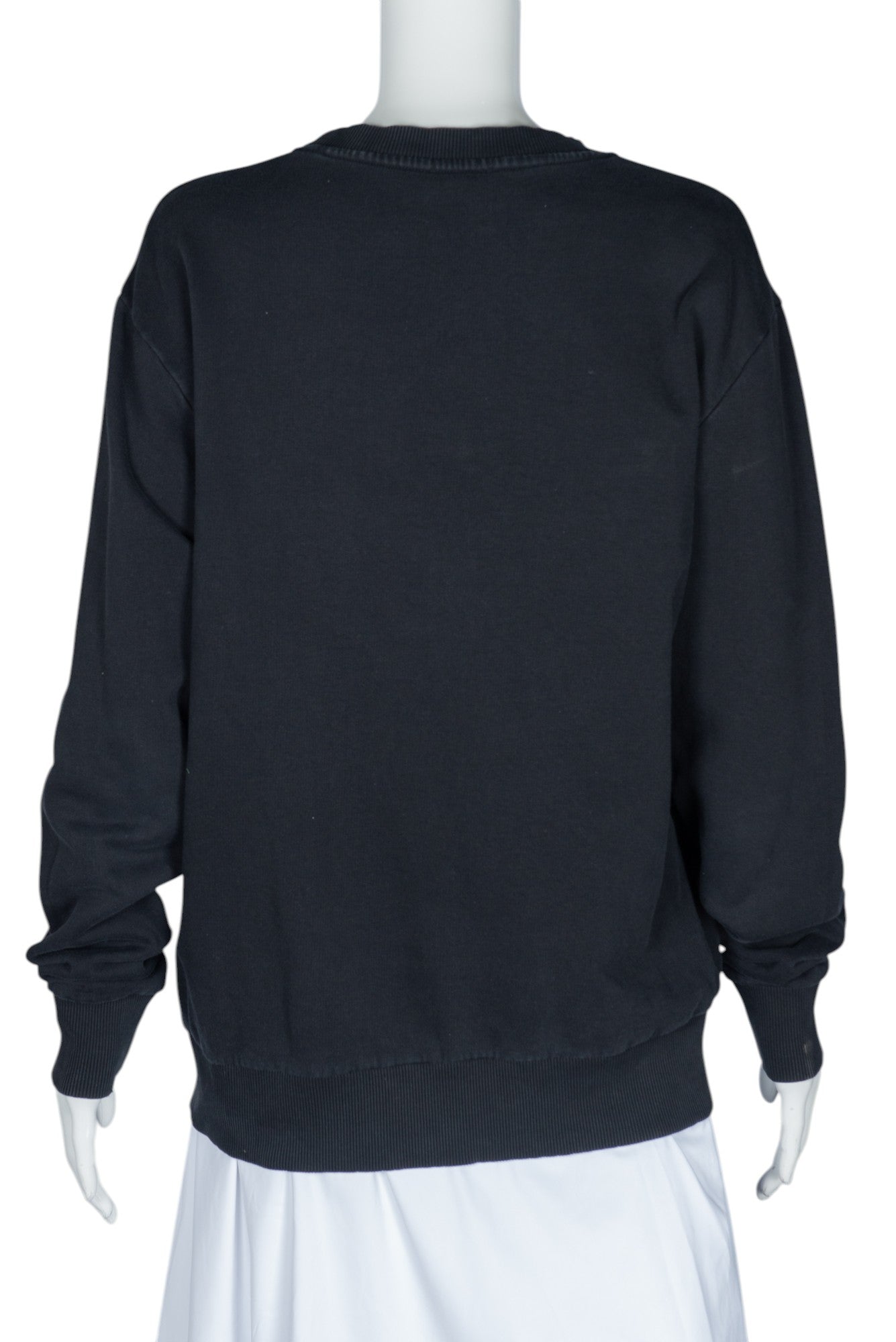 VERSACE Black Cotton Logo Sweatshirt Size M