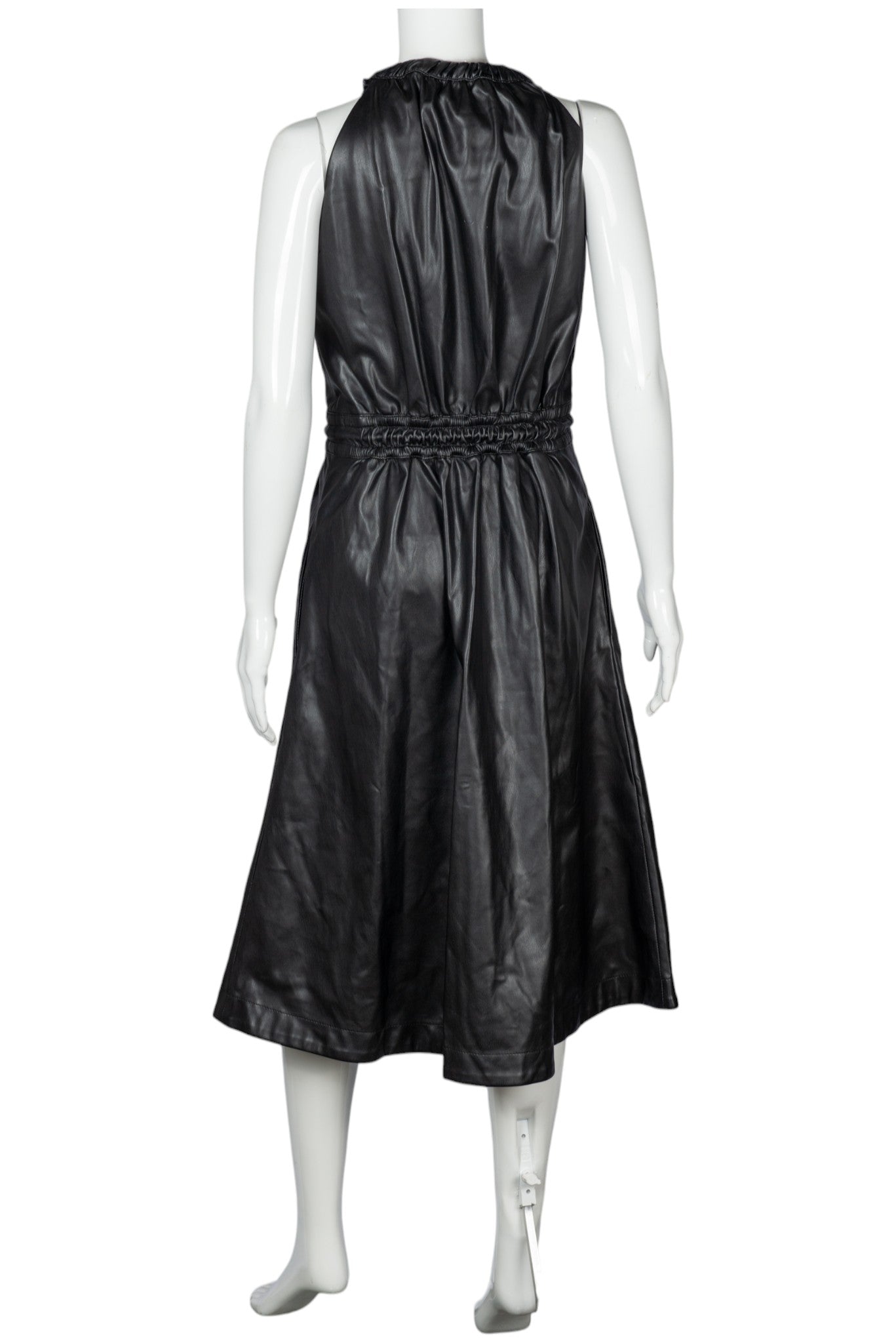 PROENZA SCHOULER Black Faux Leather Dress Size S